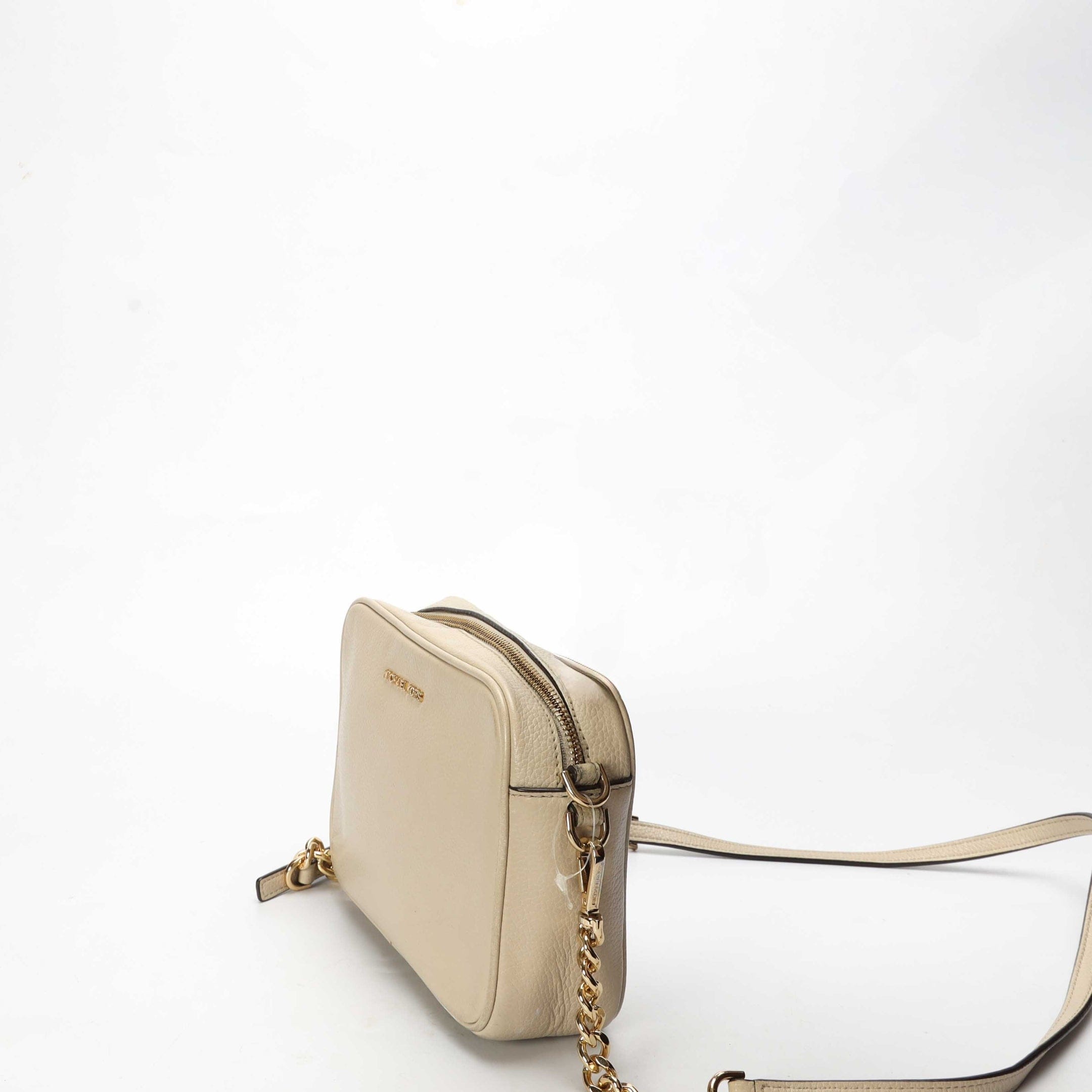 Michael Kors Jet Set Cream Crossbody Bag