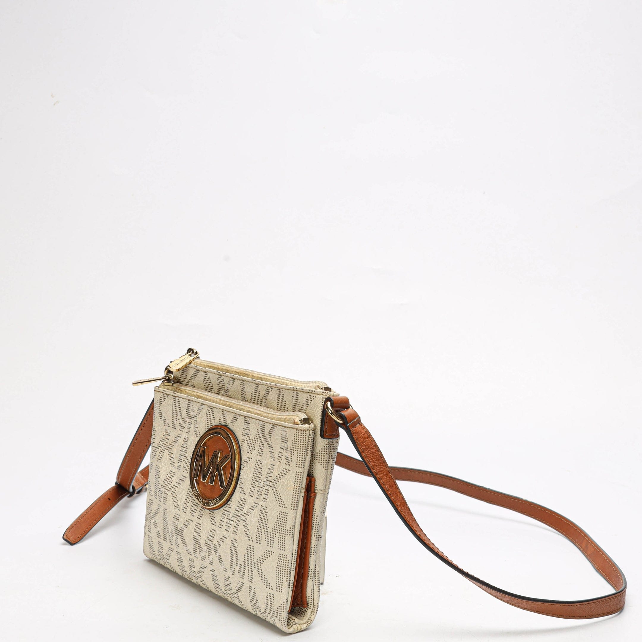 Michael Kors Fulton Vanilla Crossbody Bag