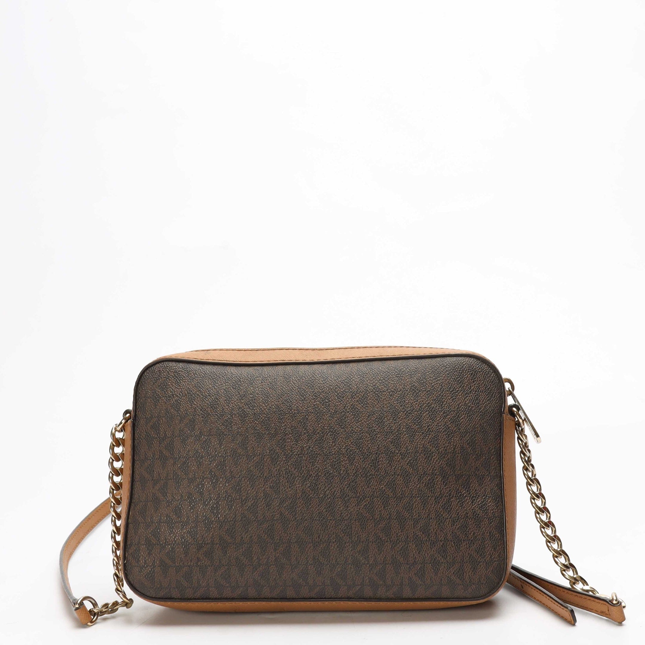 Michael Kors Jet Set Brown Logo Crossbody Bag