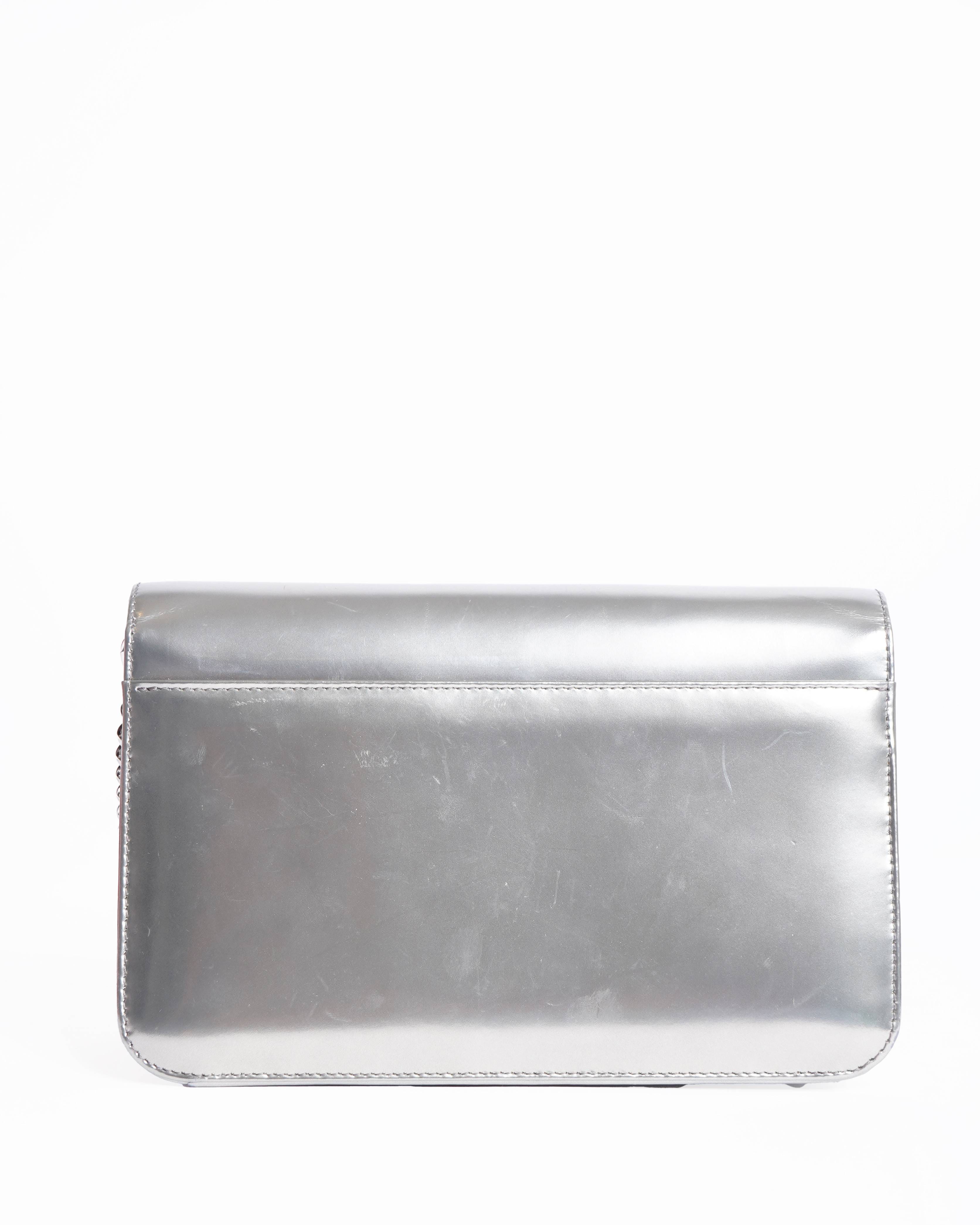 Dior Christian Dior patent leather 3 way wallet on chain