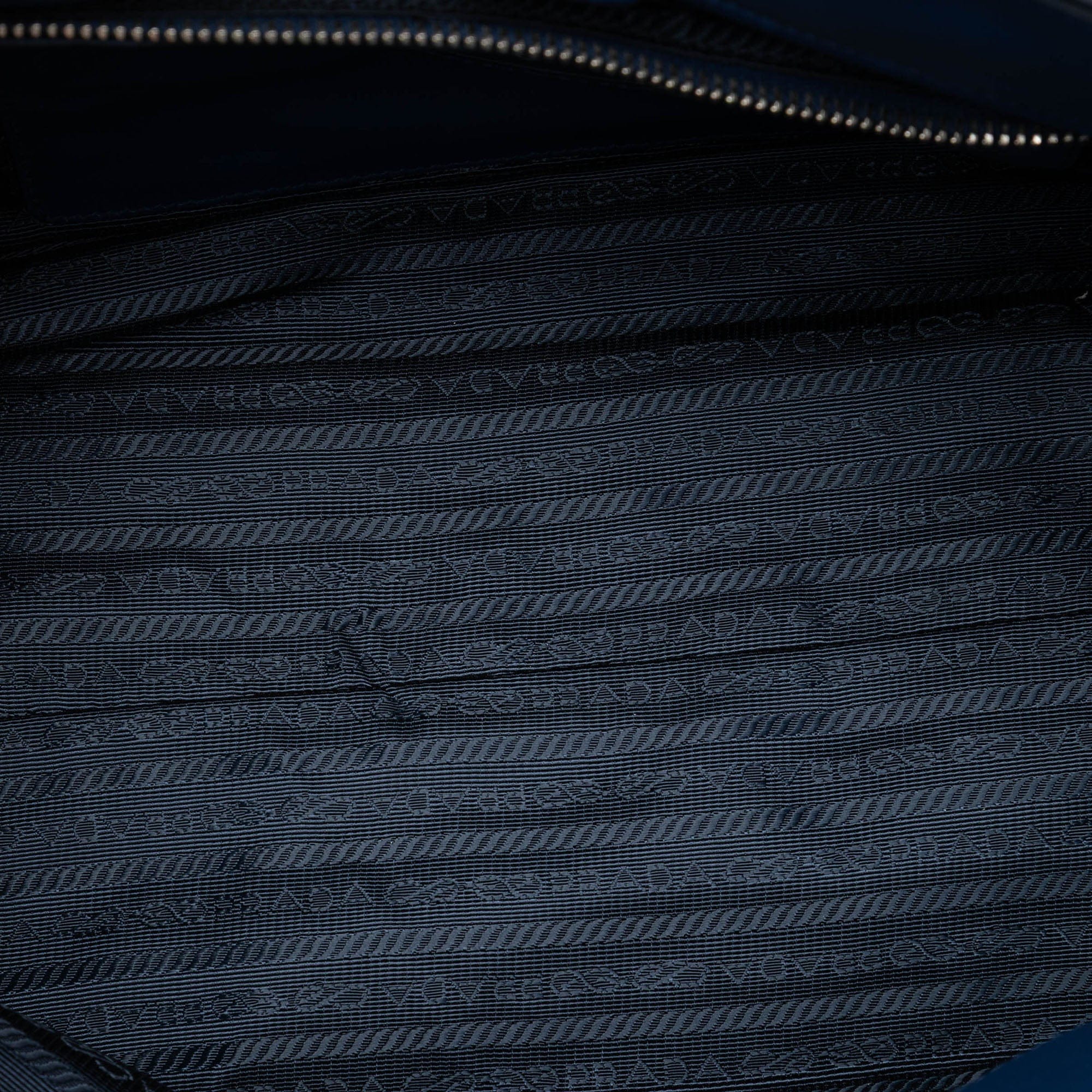 Prada Soft Calf Double Zip Convertible Tote