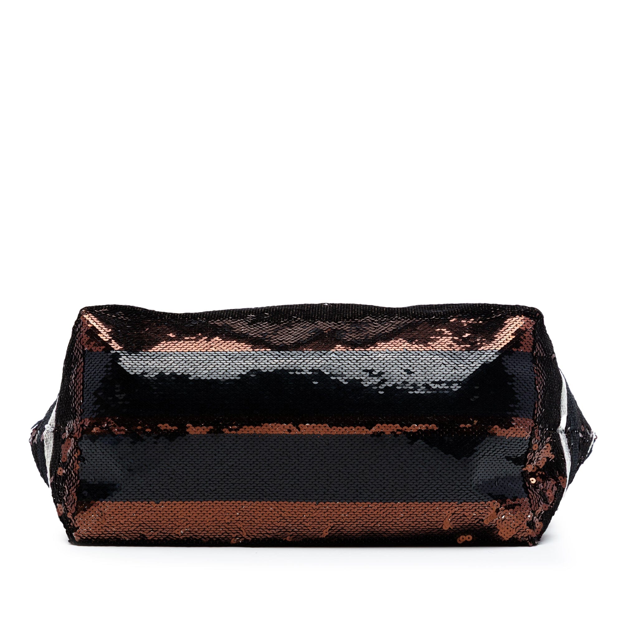 Prada Sequined Satin Stripes Tote