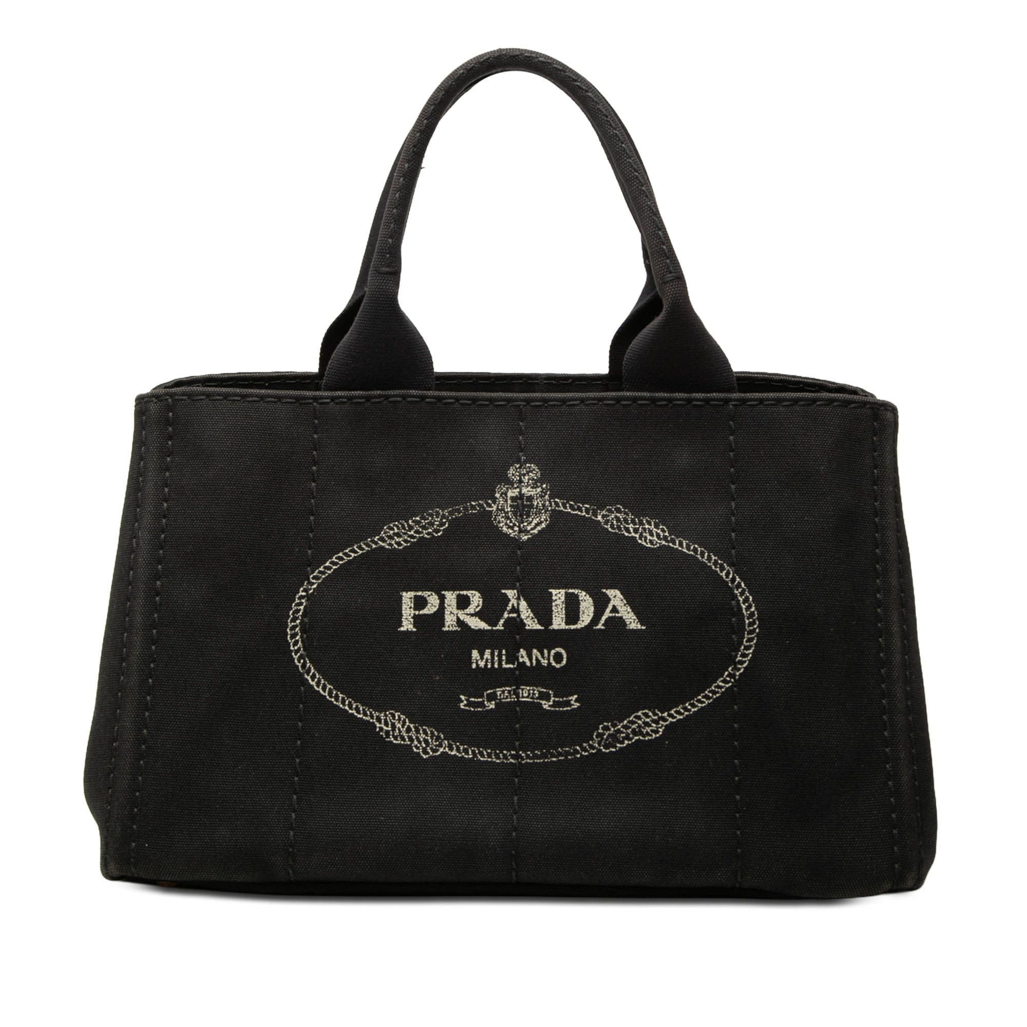 Prada Canvas Canapa Logo Tote