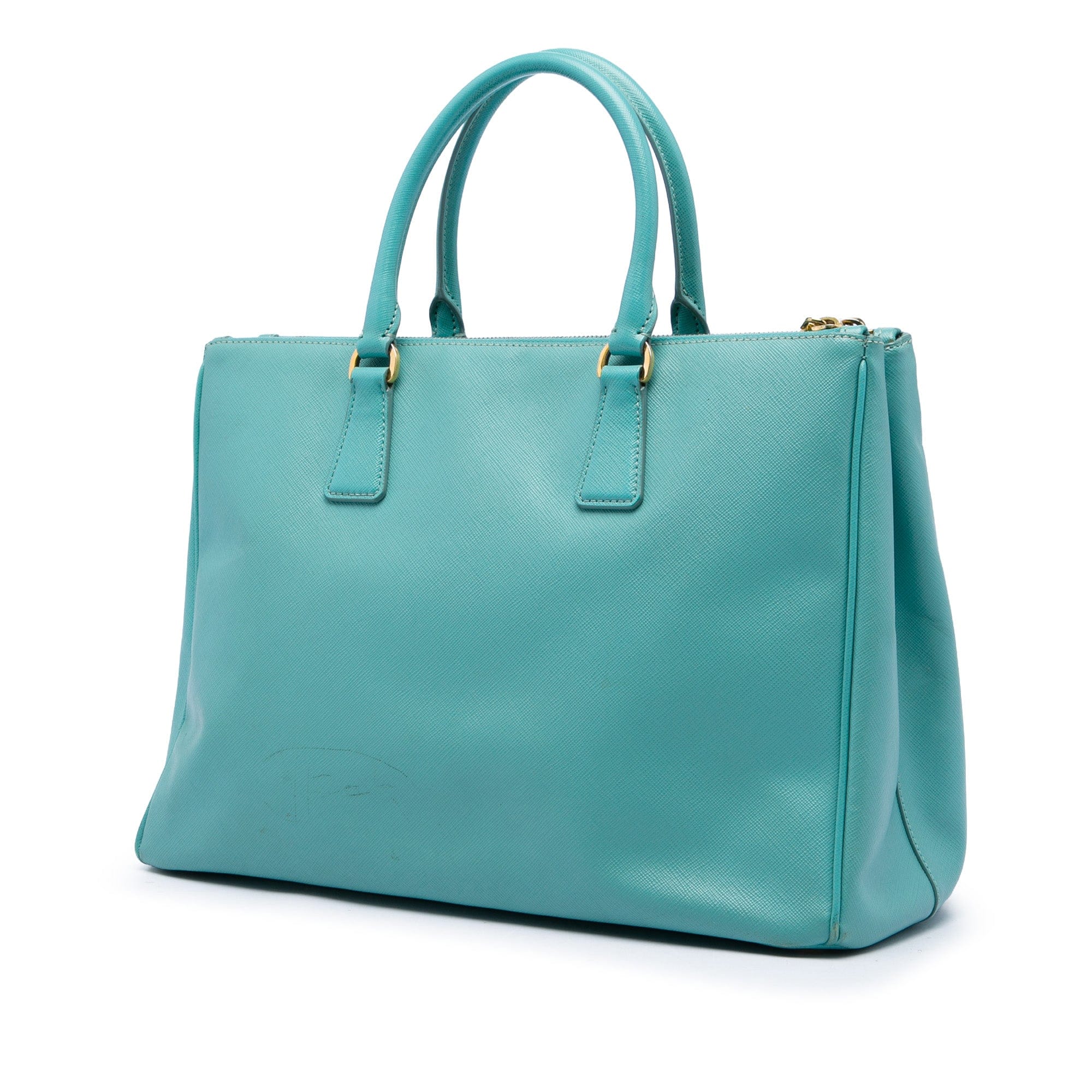 Prada Large Saffiano Lux Galleria Double Zip Tote