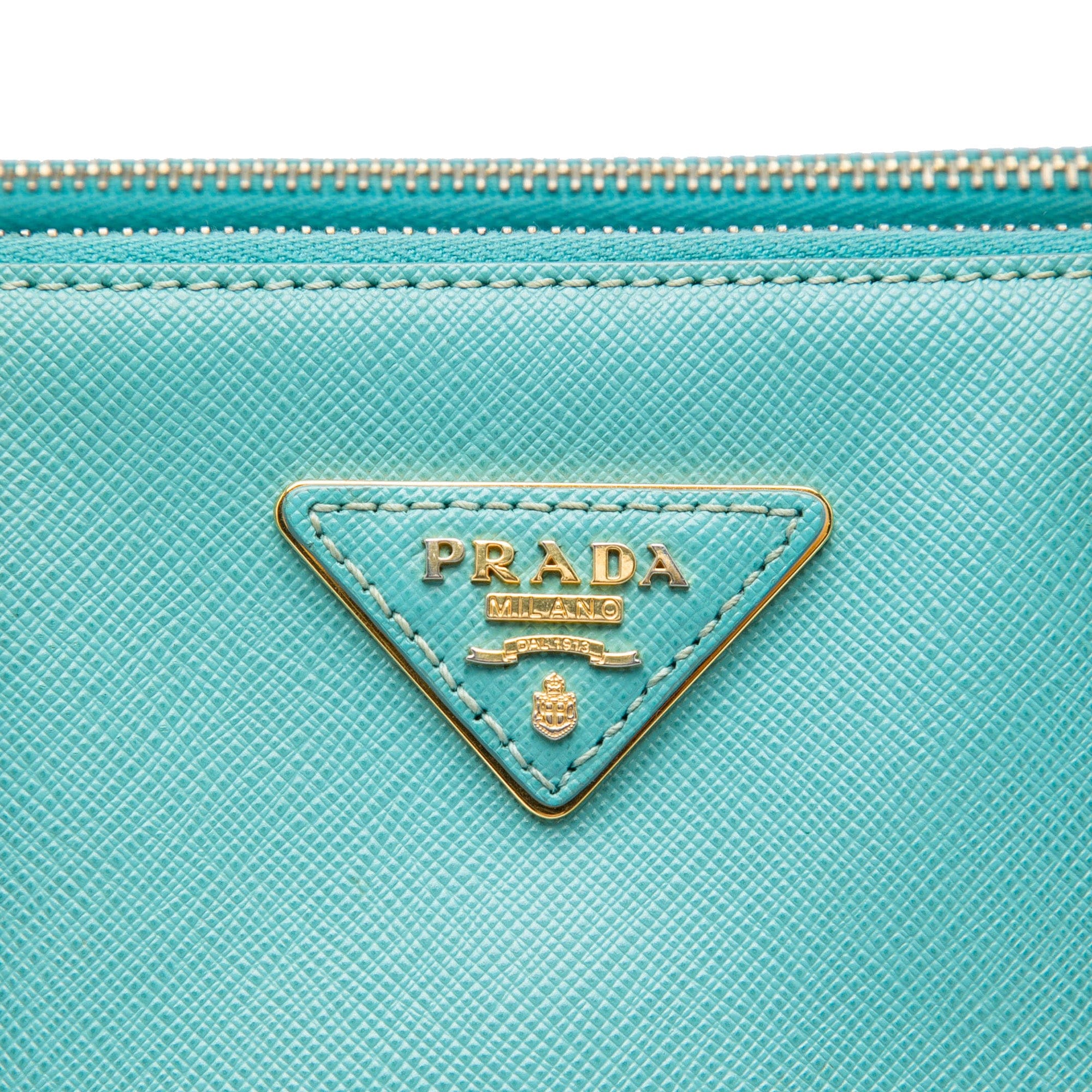 Prada Large Saffiano Lux Galleria Double Zip Tote