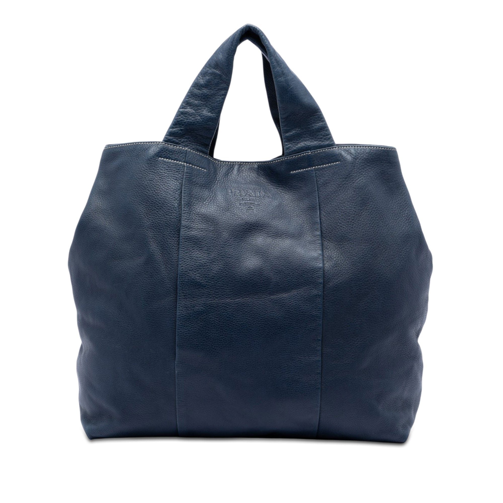 Prada Vitello Daino Shopper Tote