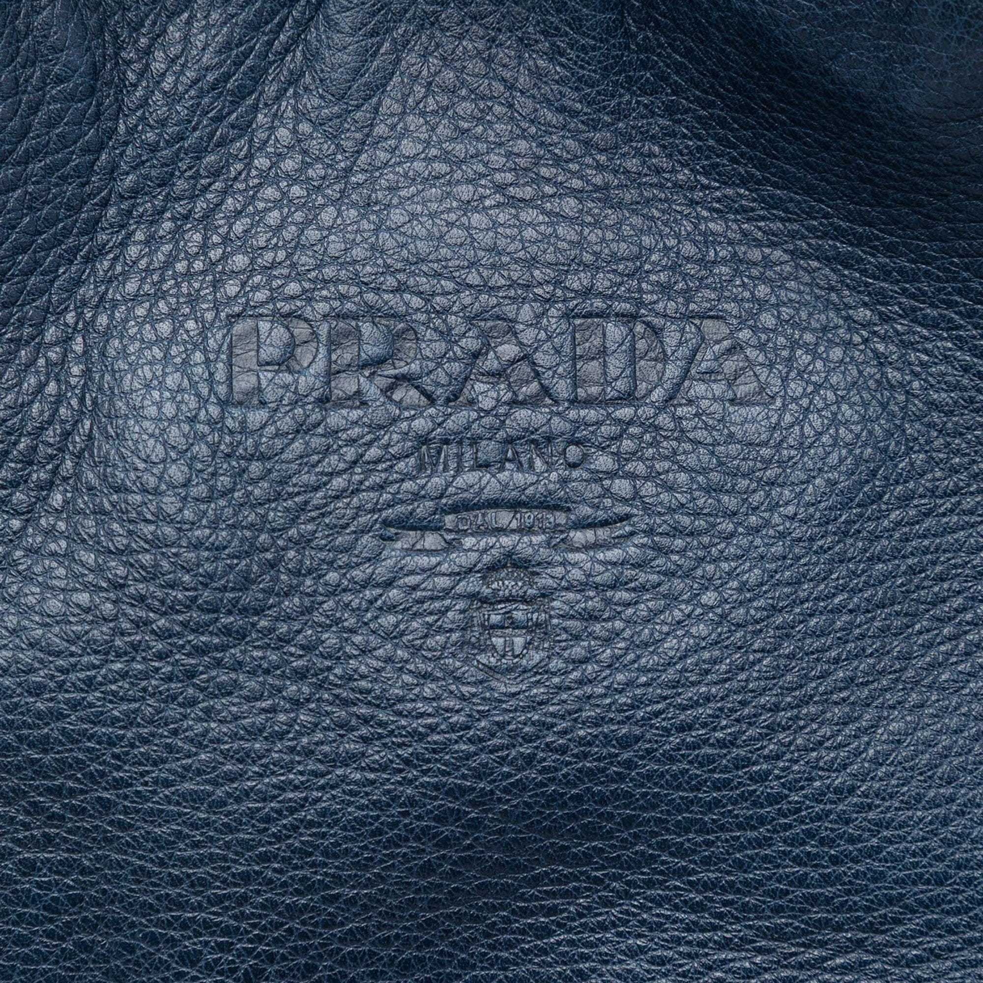 Prada Vitello Daino Shopper Tote