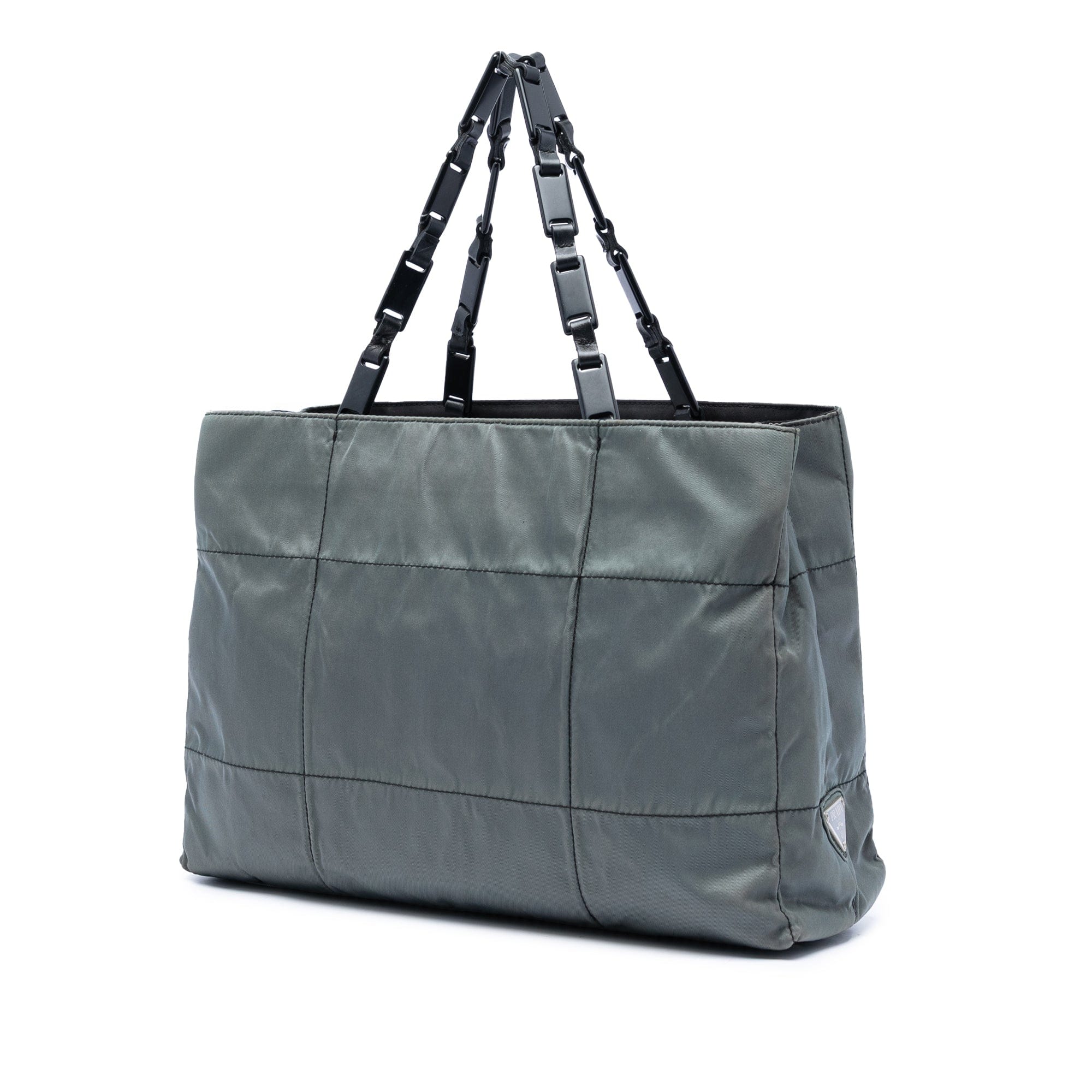 Prada Impuntu Tessuto Chain Tote