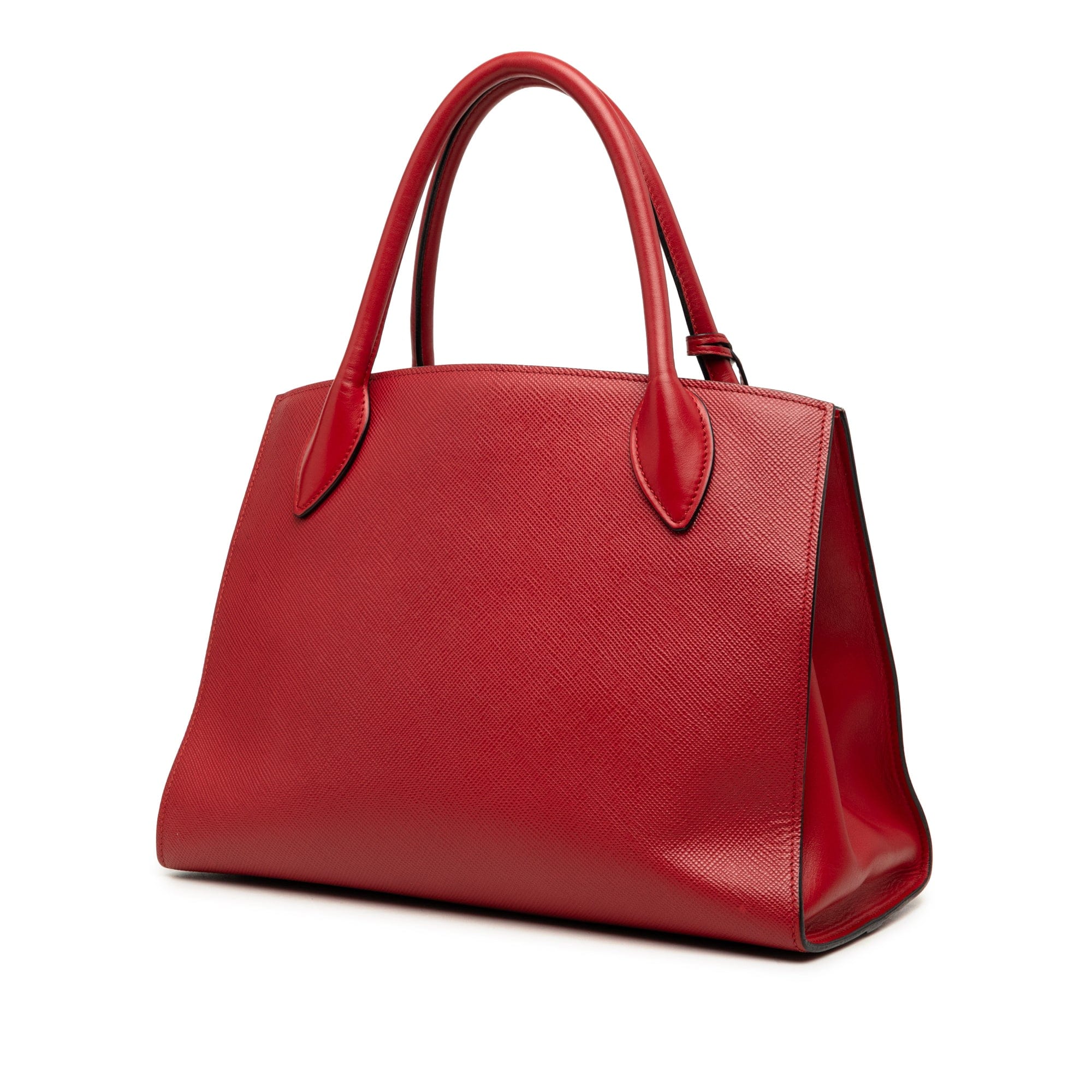 Prada Medium Saffiano Cuir Monochrome Top Handle Tote