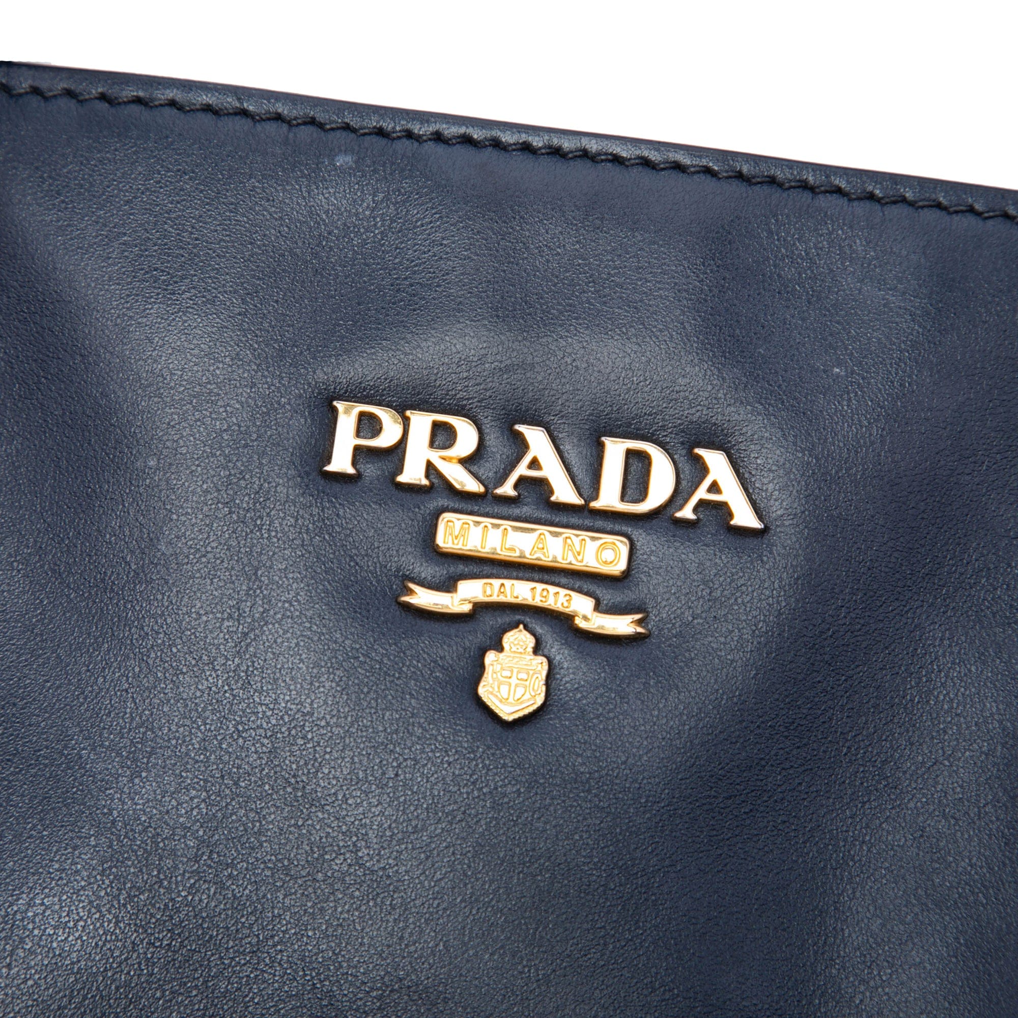 Prada Soft Calfskin Open Convertible Shopping Tote