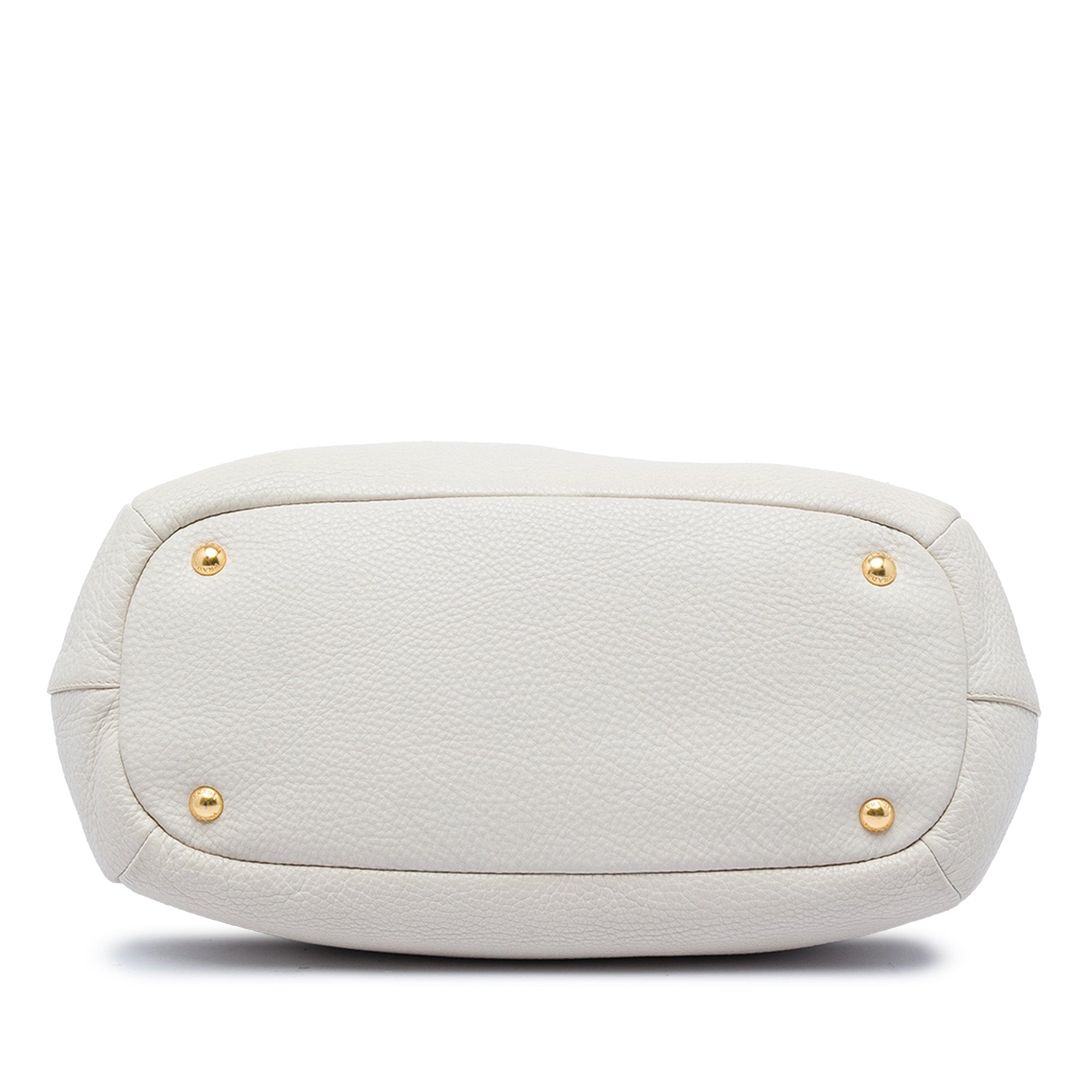 Prada Vitello Daino Zip Top Convertible Tote