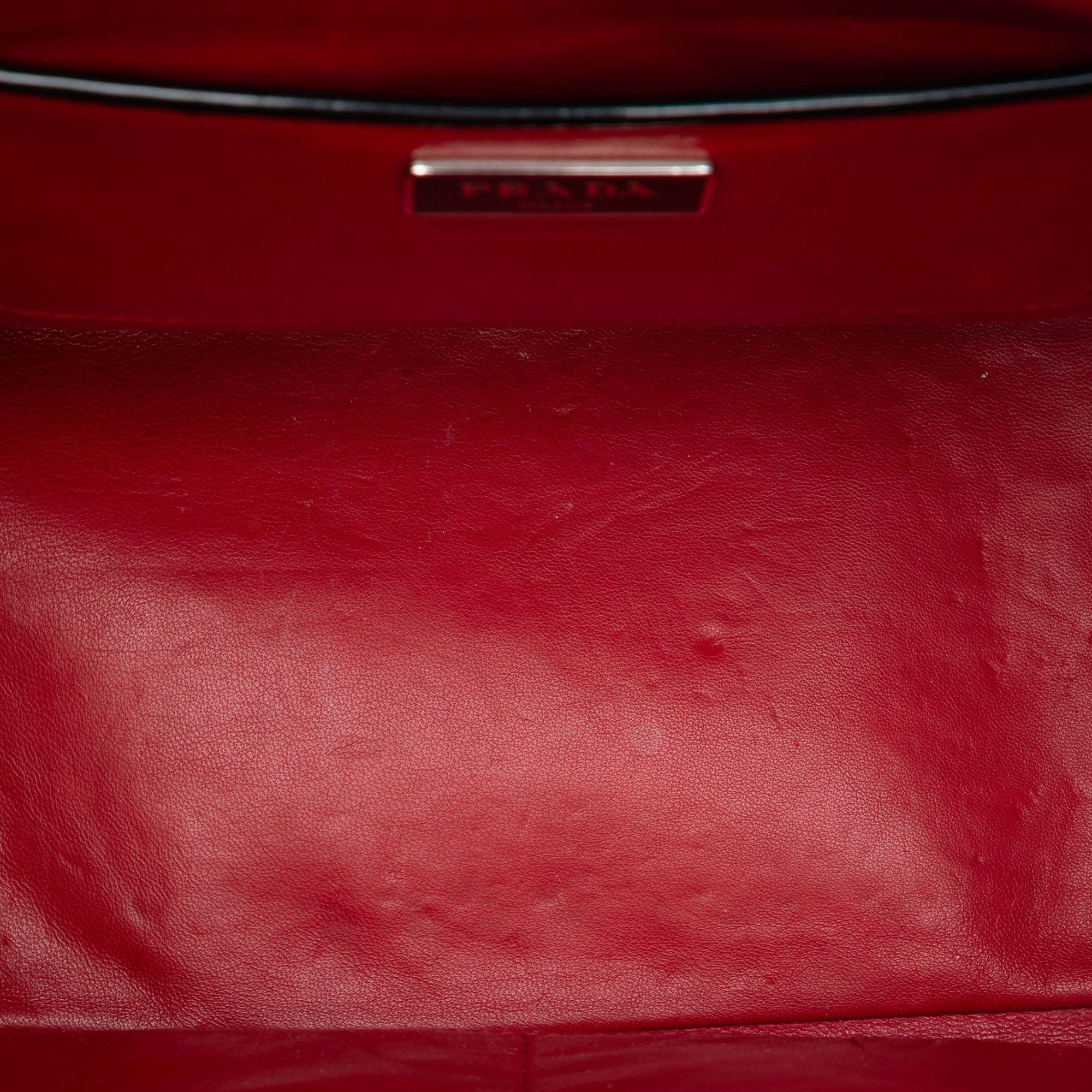 Prada Spazzolato Studded Crystal Tote