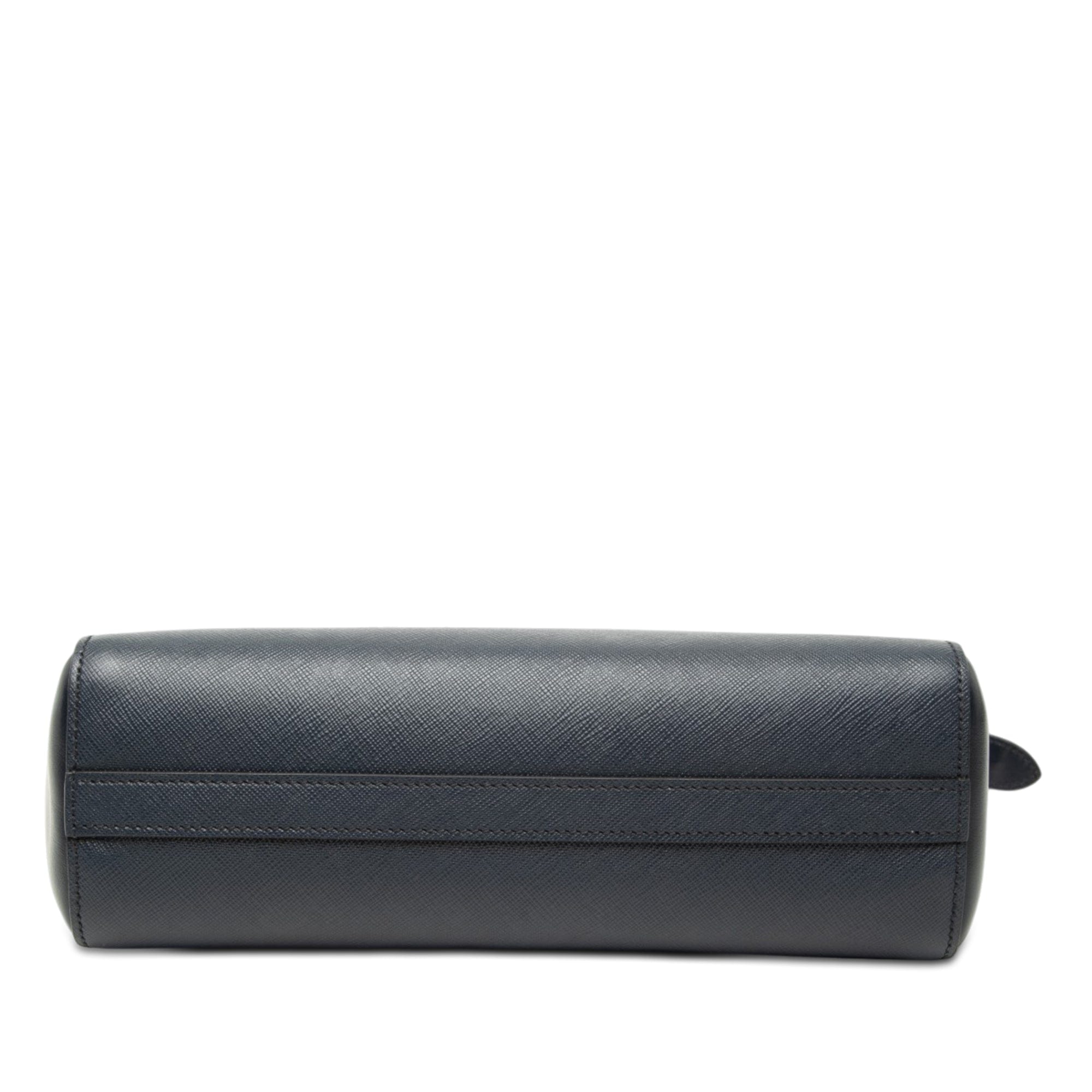 Prada Soft Calf Trimmed Saffiano Lux Open Convertible Tote