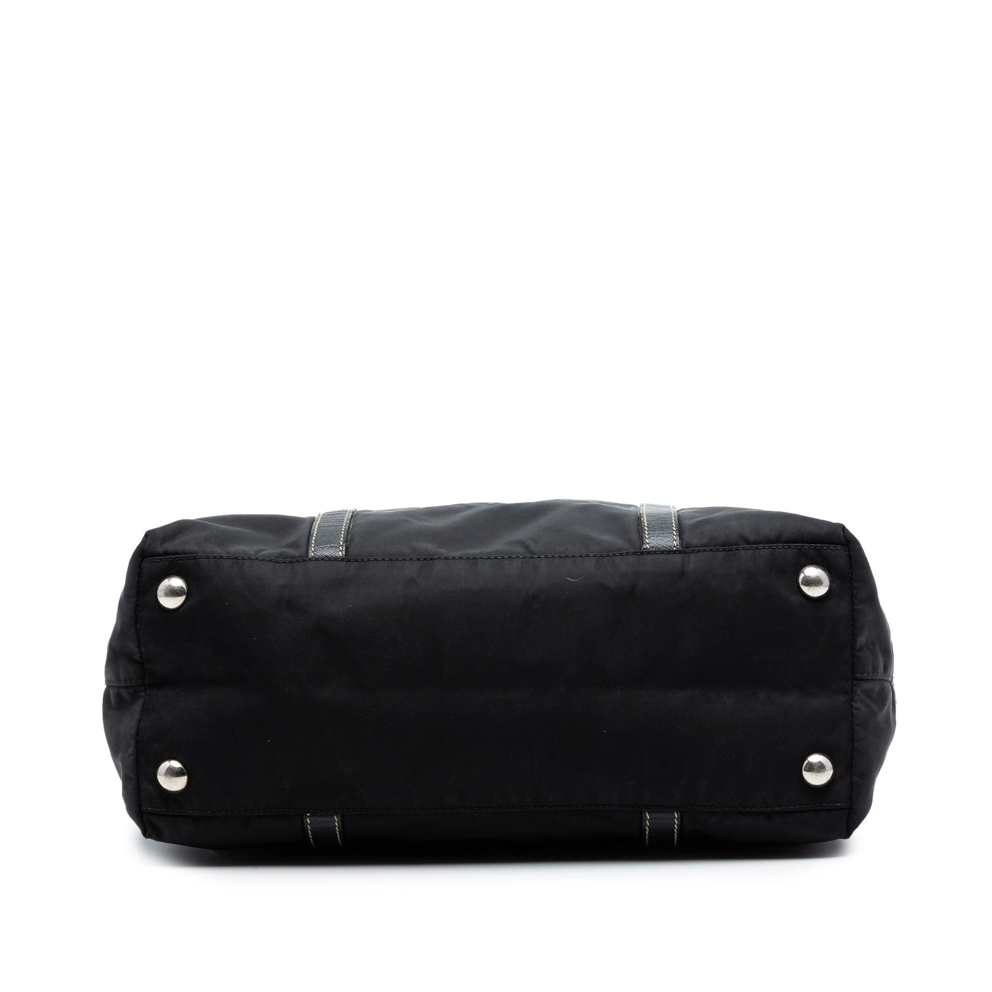 Prada Saffiano Trimmed Tessuto Tote