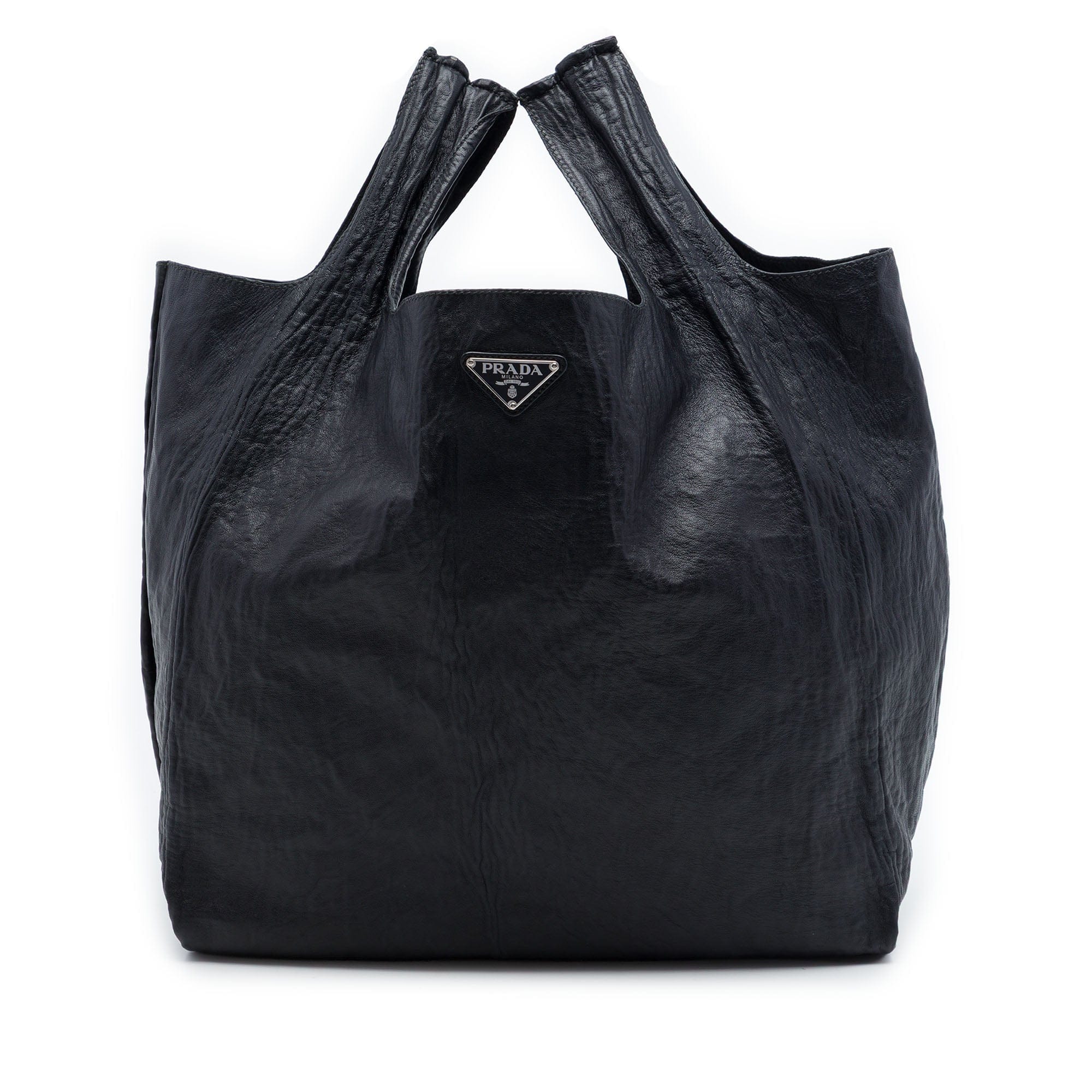 Prada Crinkled Nappa Tote