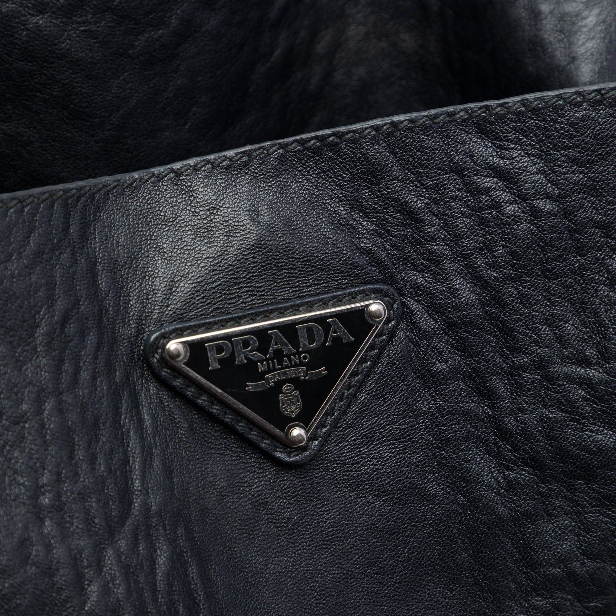 Prada Crinkled Nappa Tote