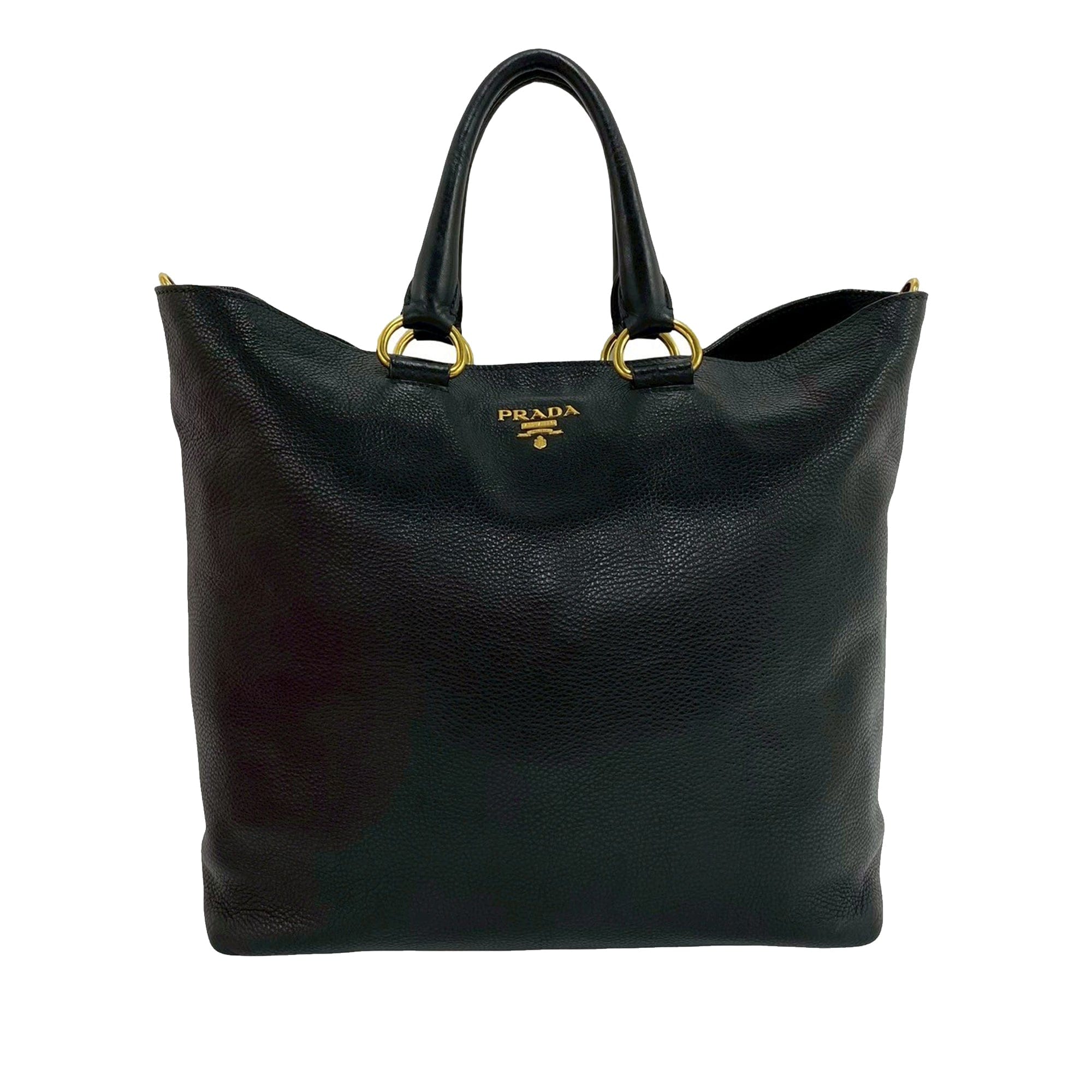 Prada Vitello Daino Open Convertible Tote