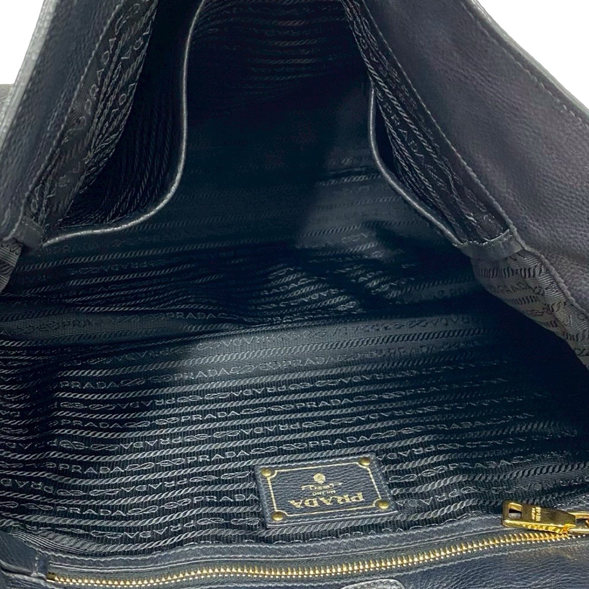 Prada Vitello Daino Open Convertible Tote