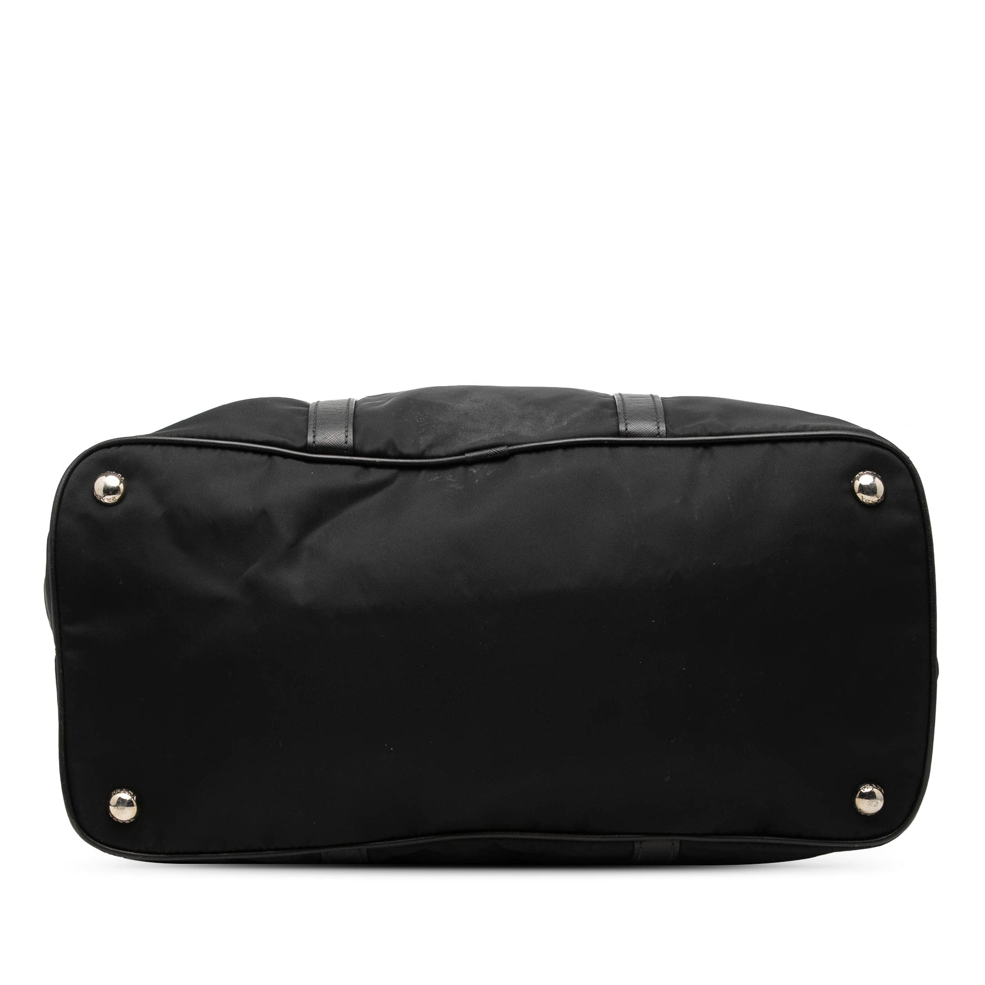 Prada Saffiano Trimmed Tessuto Open Convertible Tote