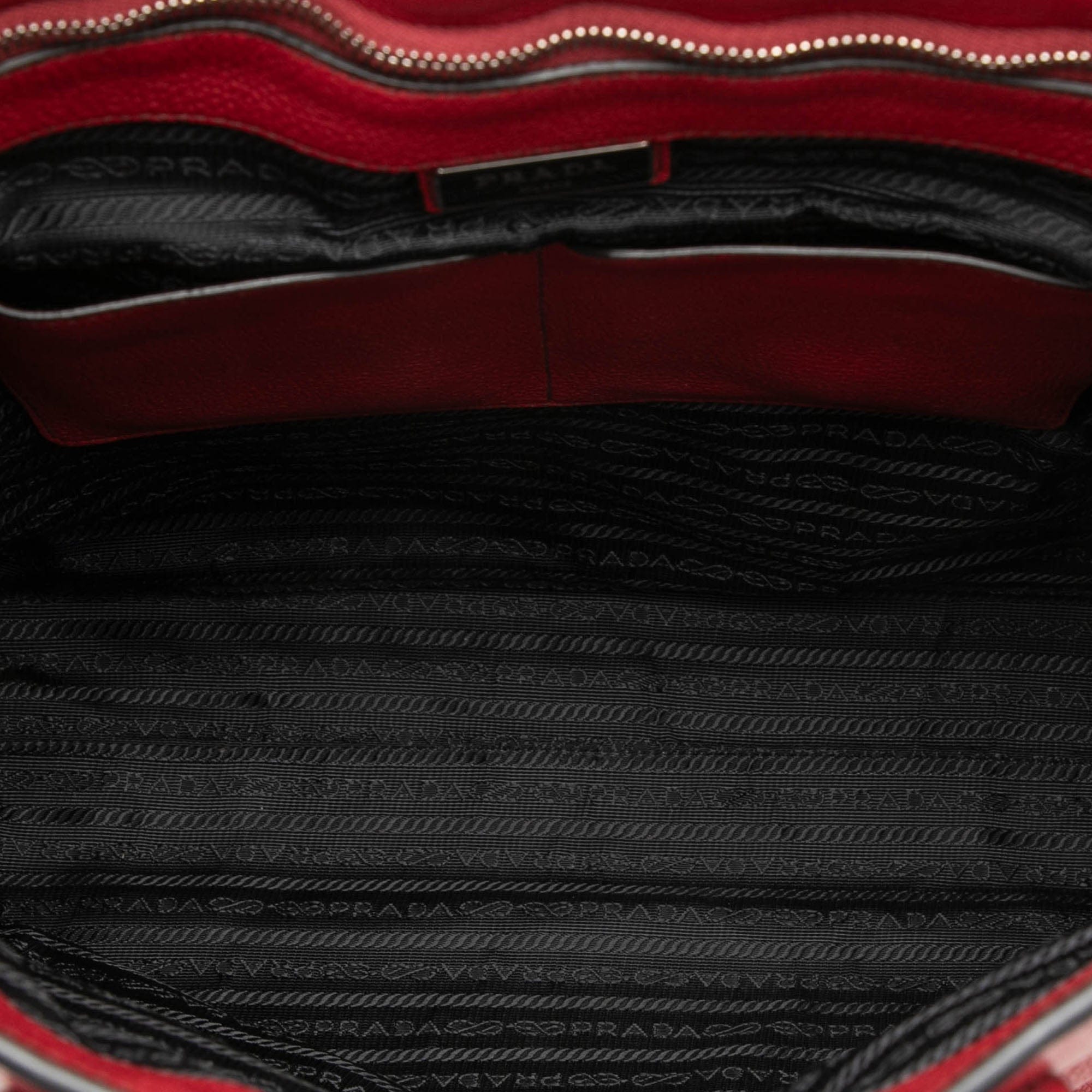 Prada Vitello Daino Convertible Shopper Tote