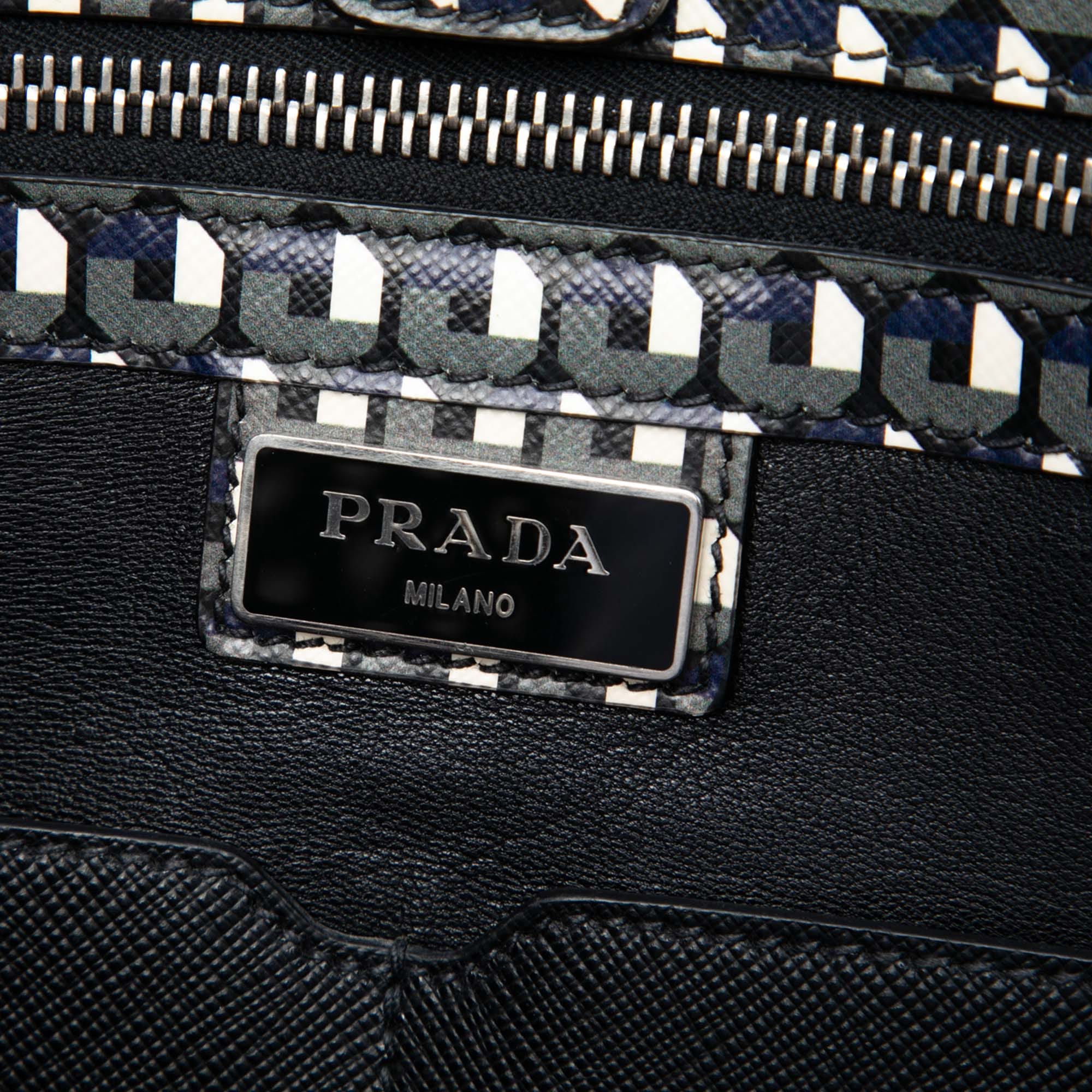 Prada Saffiano Stampato Shopping Tote