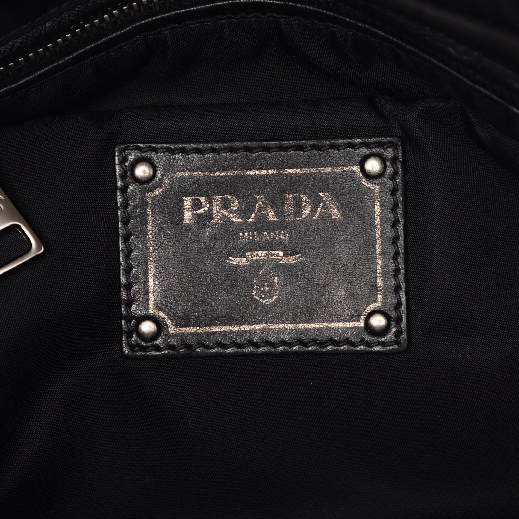 Prada Bicolor Tessuto Reversible Tote