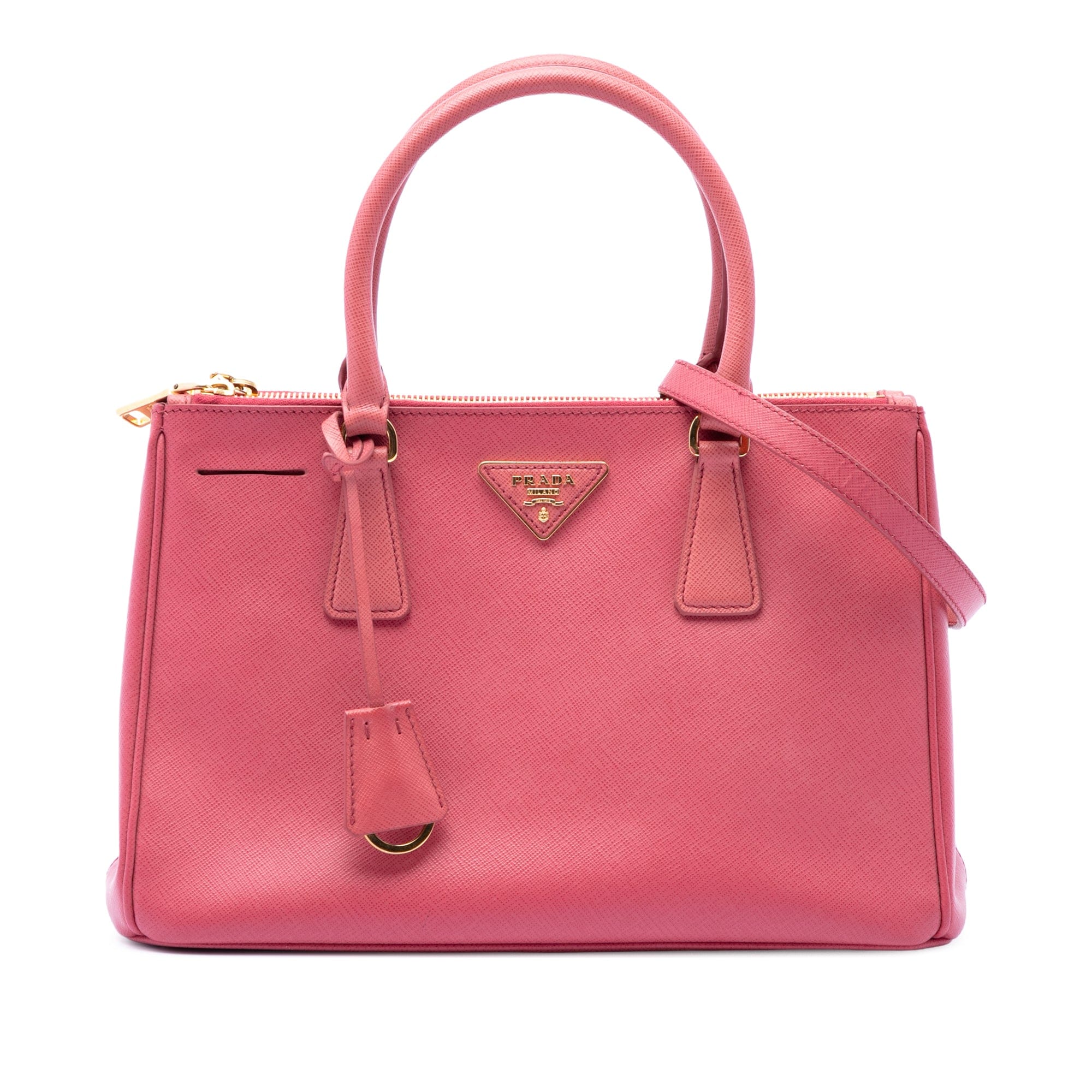 Prada Medium Saffiano Lux Galleria Double Zip Tote