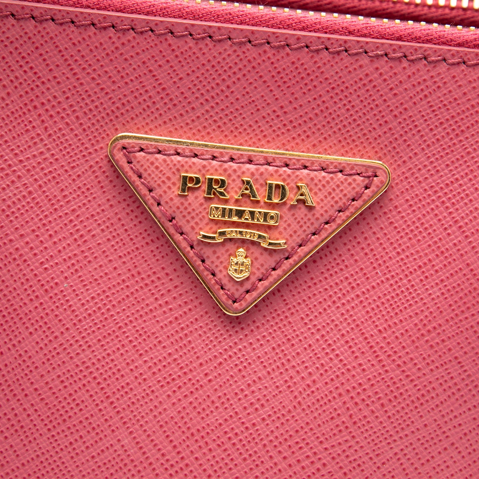 Prada Medium Saffiano Lux Galleria Double Zip Tote