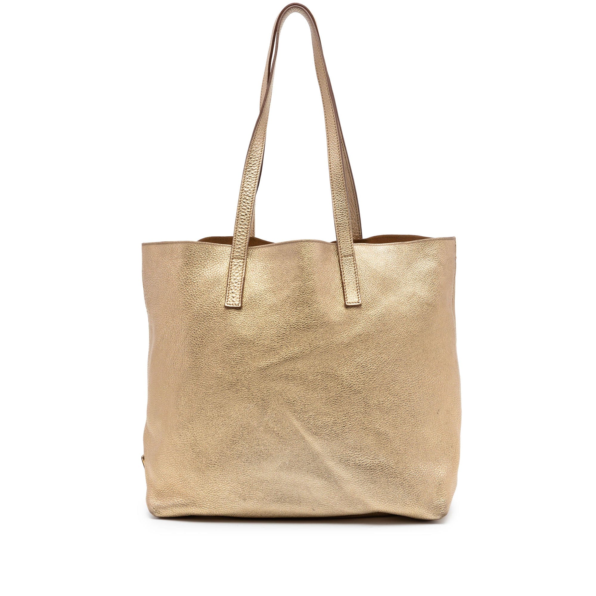 Prada Metallic Vitello Daino Tote