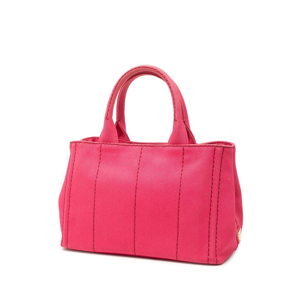 Prada Small Canvas Canapa Logo Tote
