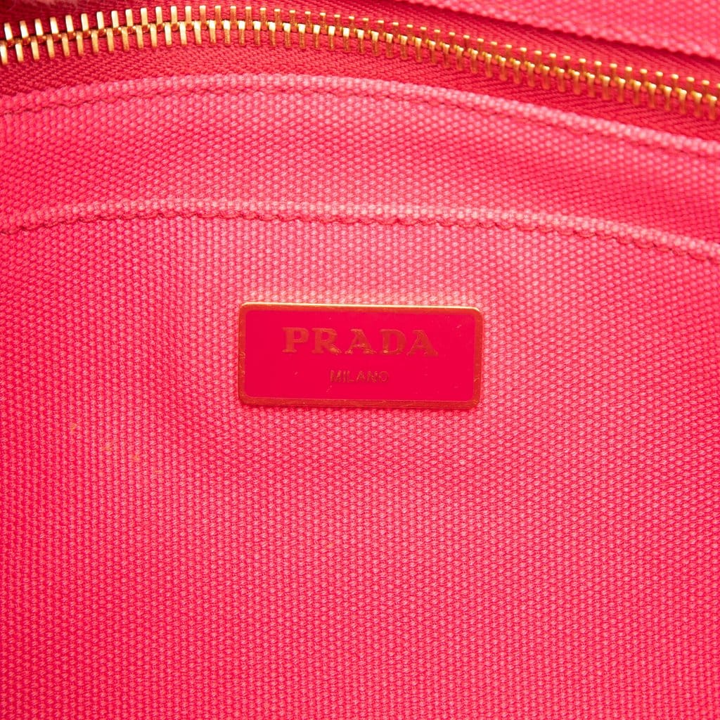 Prada Small Canvas Canapa Logo Tote