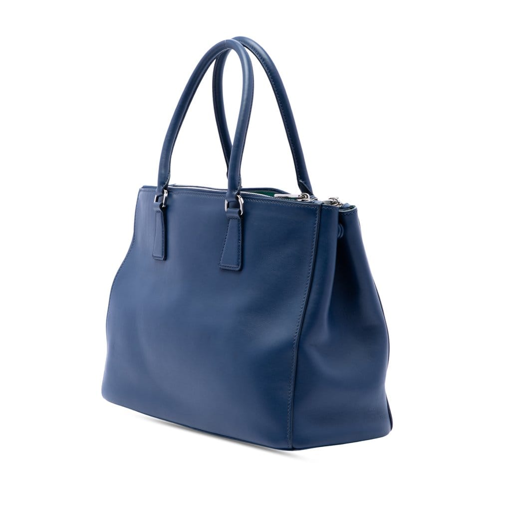 Prada Medium Soft Calf Galleria Double Zip Tote