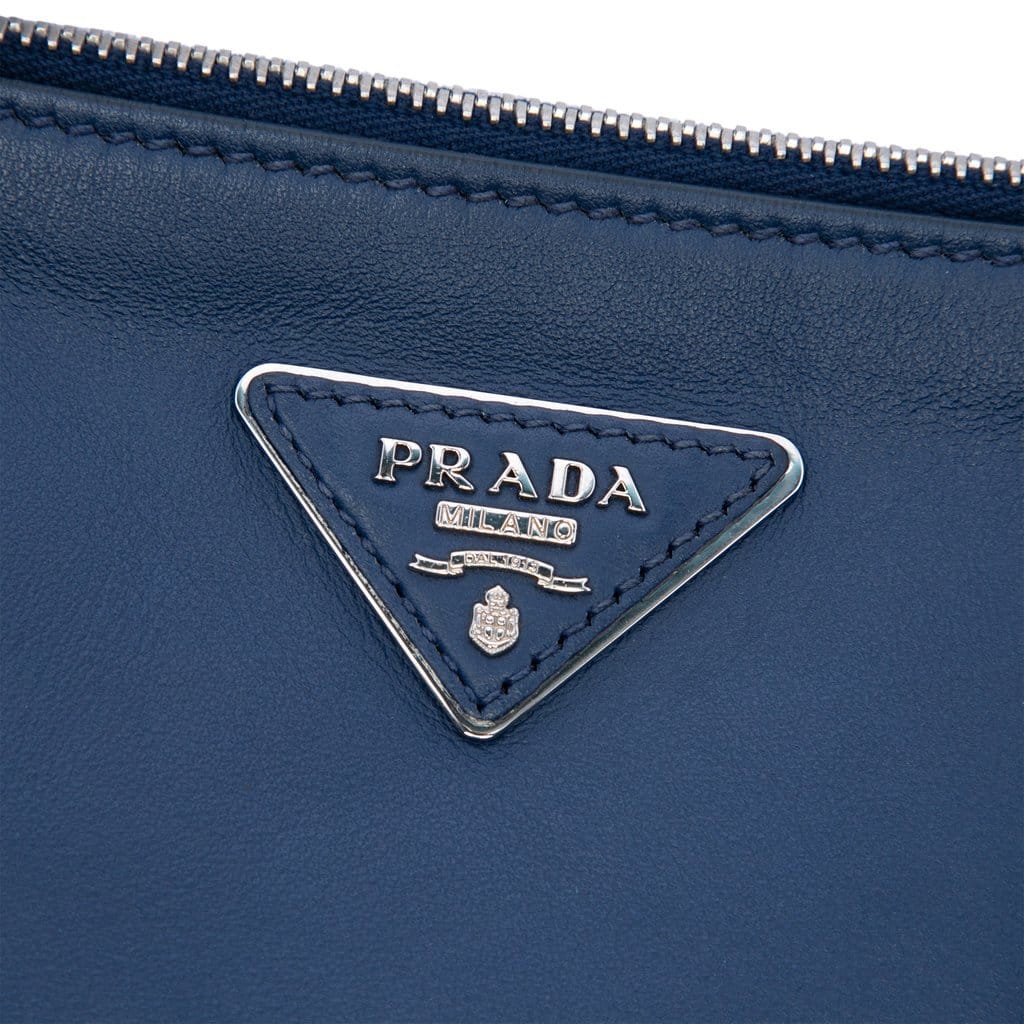 Prada Medium Soft Calf Galleria Double Zip Tote