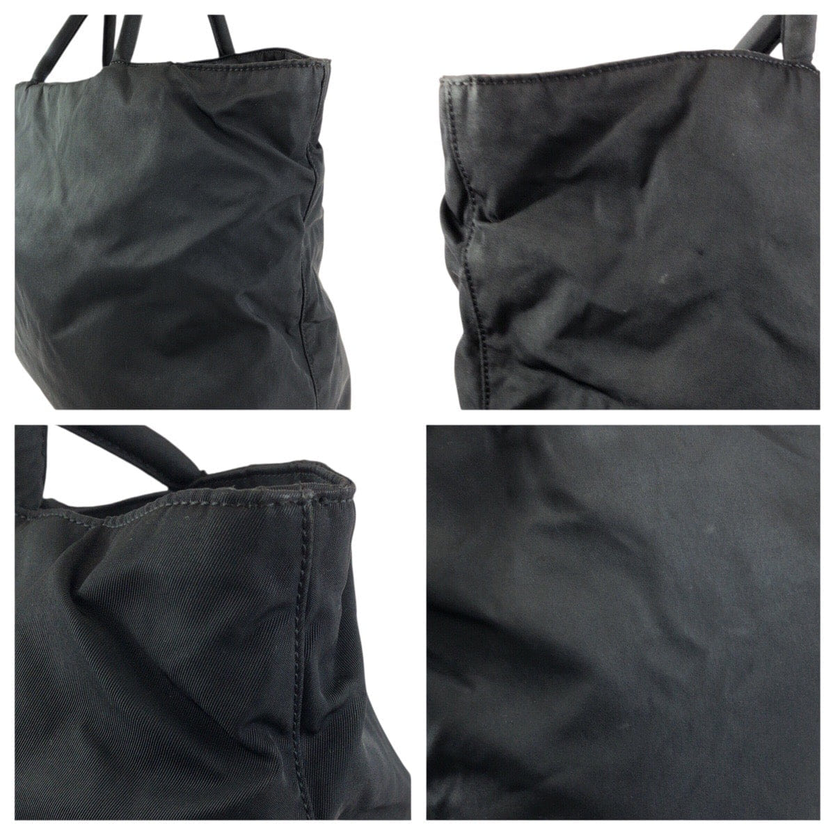 Prada Nylon Tessuto Triangle Logo Tote