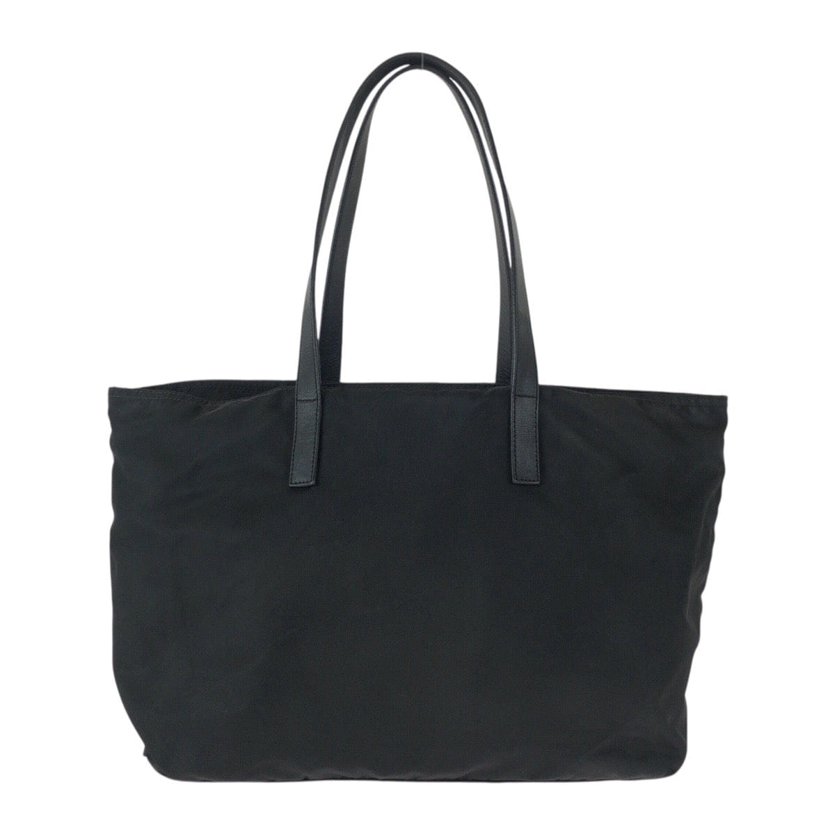Prada Nylon Leather Tessuto Logo Tote Bag