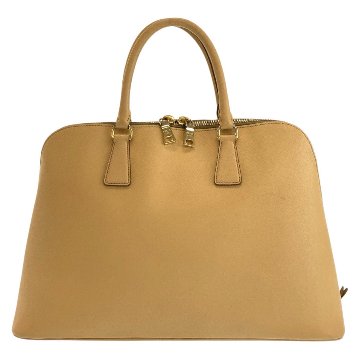 Prada Saffiano Leather Triangle Logo Tote