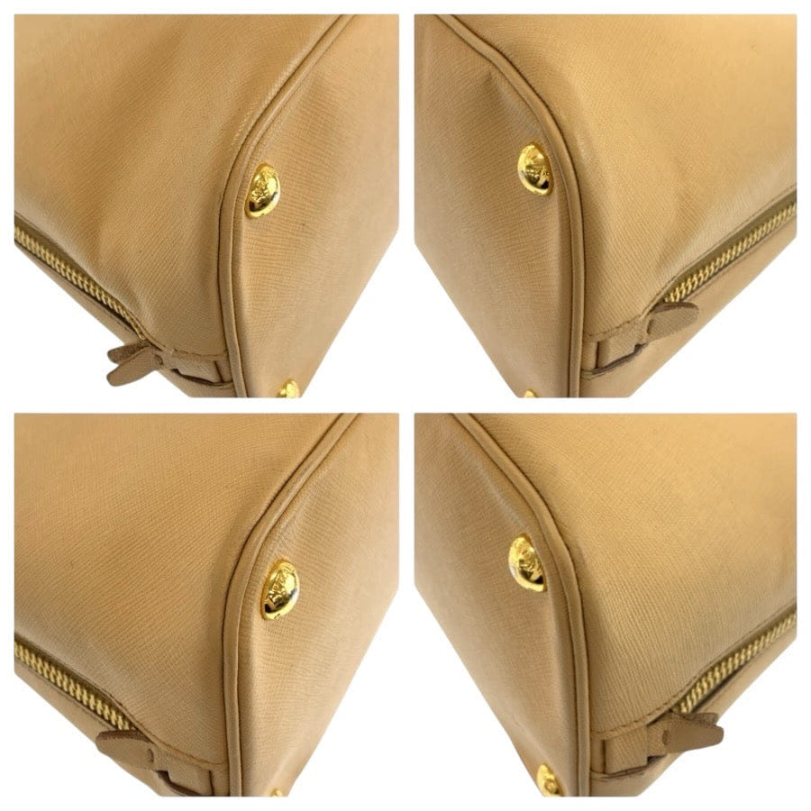 Prada Saffiano Leather Triangle Logo Tote