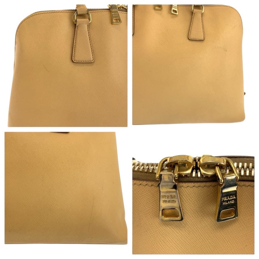Prada Saffiano Leather Triangle Logo Tote