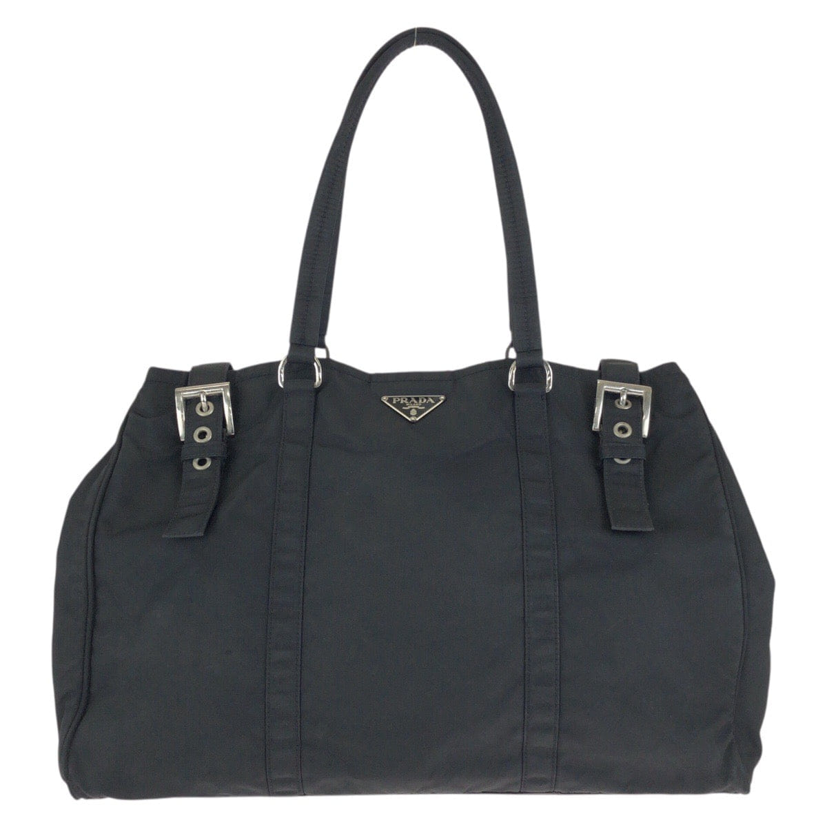 Prada Nylon Tessuto Triangle Logo Tote Bag