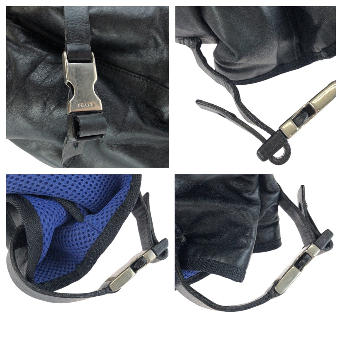 Prada Leather Nylon Tote Shoulder Bag
