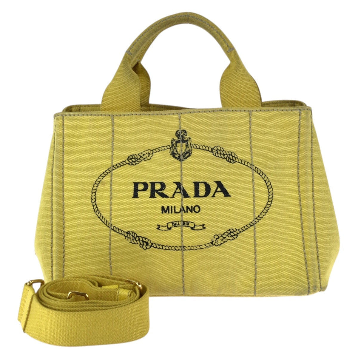 Prada Canapa Canvas 2way Tote Bag