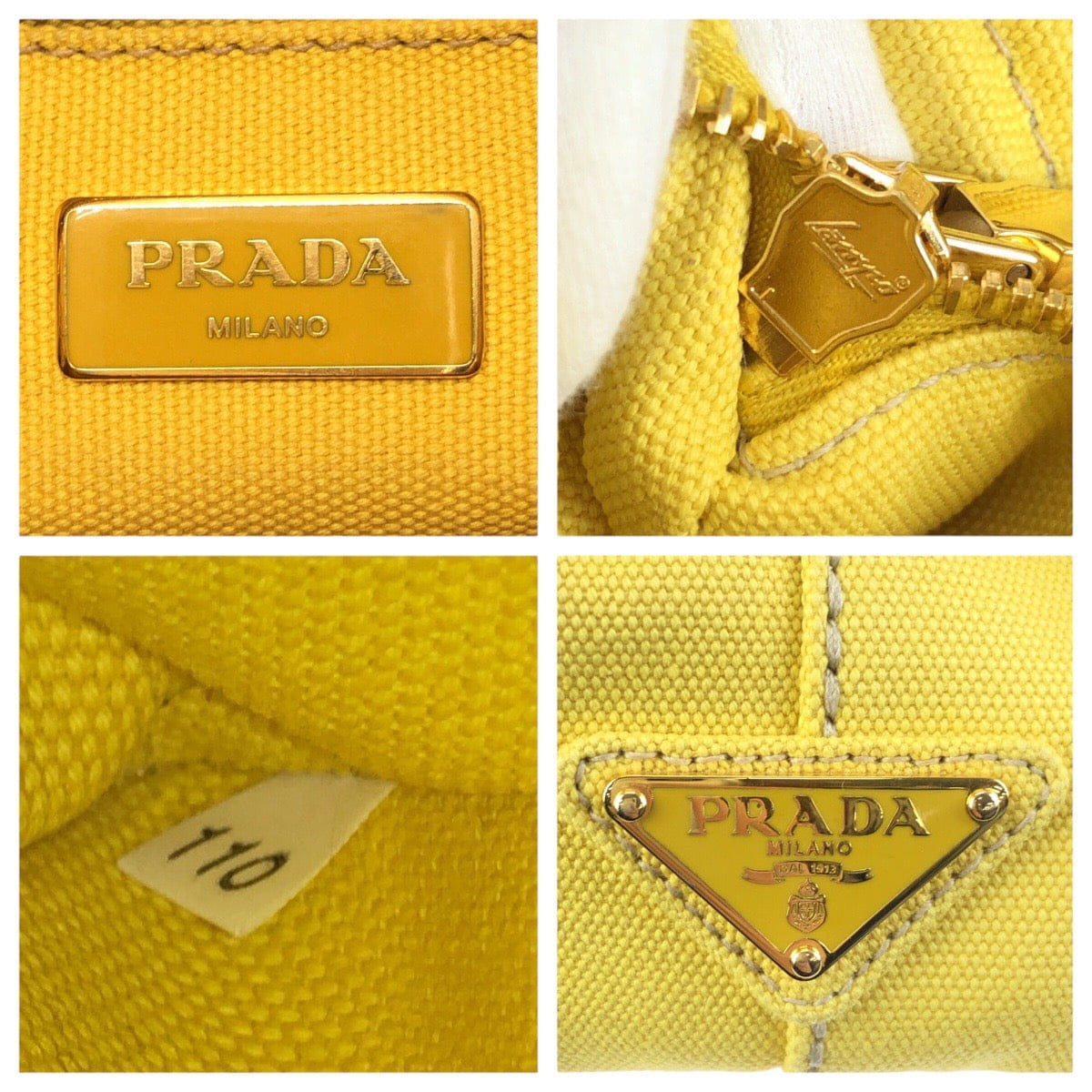 Prada Canapa Canvas 2way Tote Bag