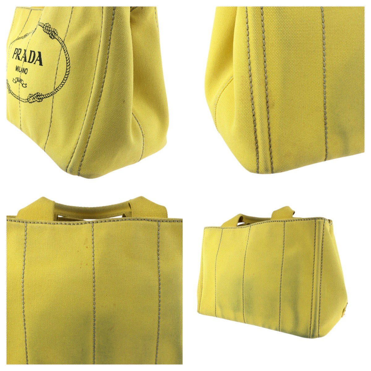 Prada Canapa Canvas 2way Tote Bag