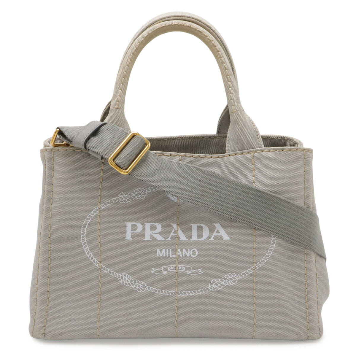 Prada CANAPA Canvas Tote Bag