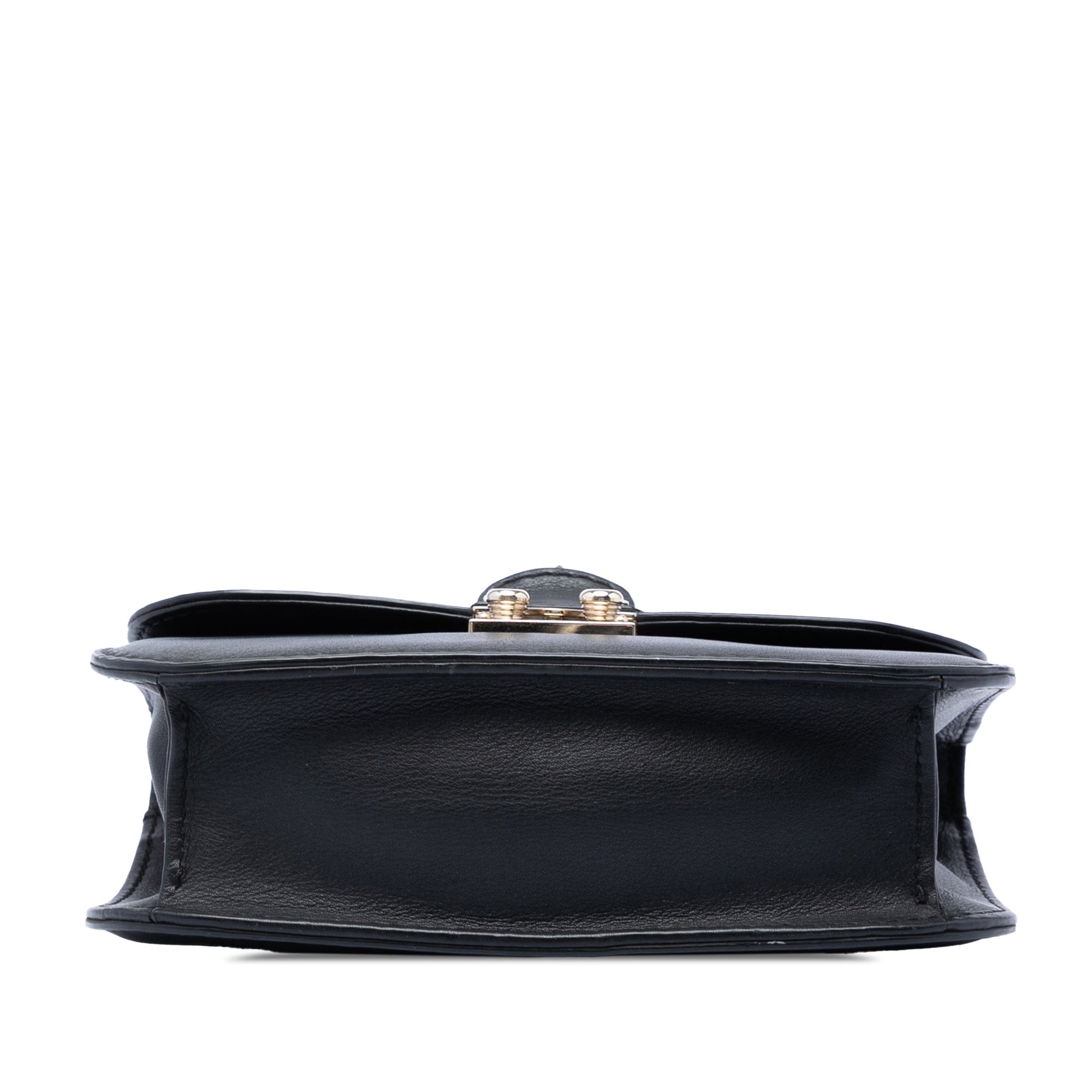 Valentino Small Leather Rockstud Glam Lock Crossbody