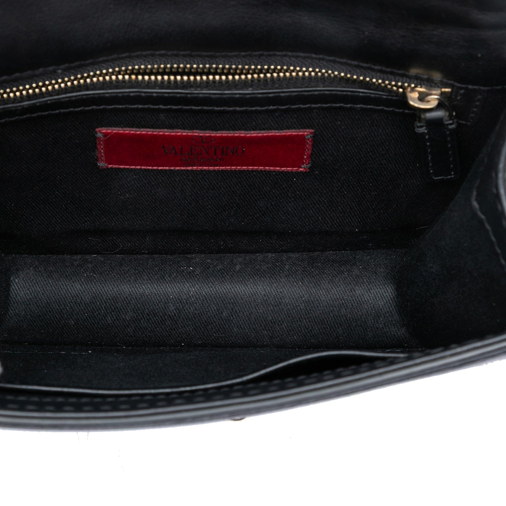 Valentino Small Leather Rockstud Glam Lock Crossbody