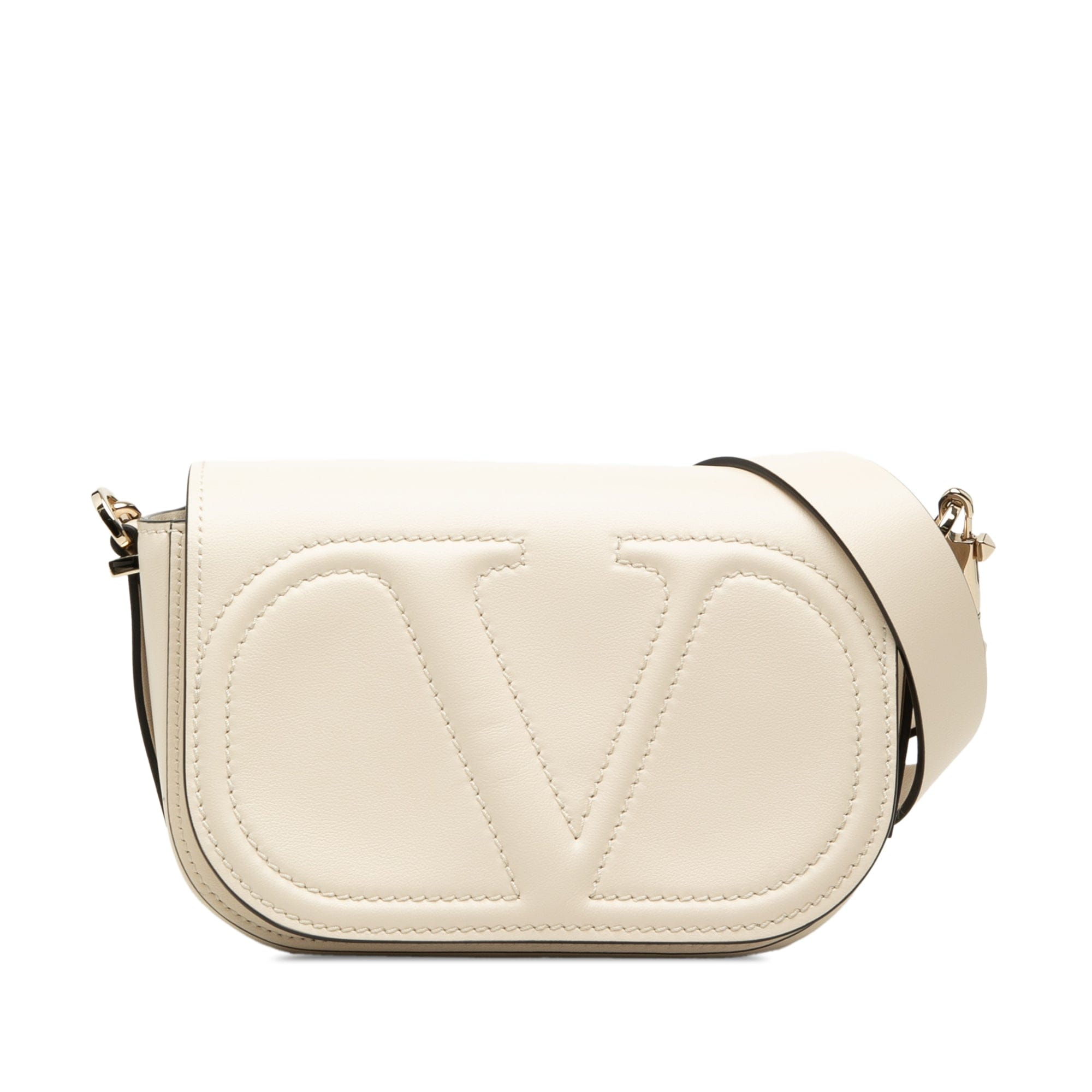 Valentino Small Calfskin VLogo Walk Crossbody