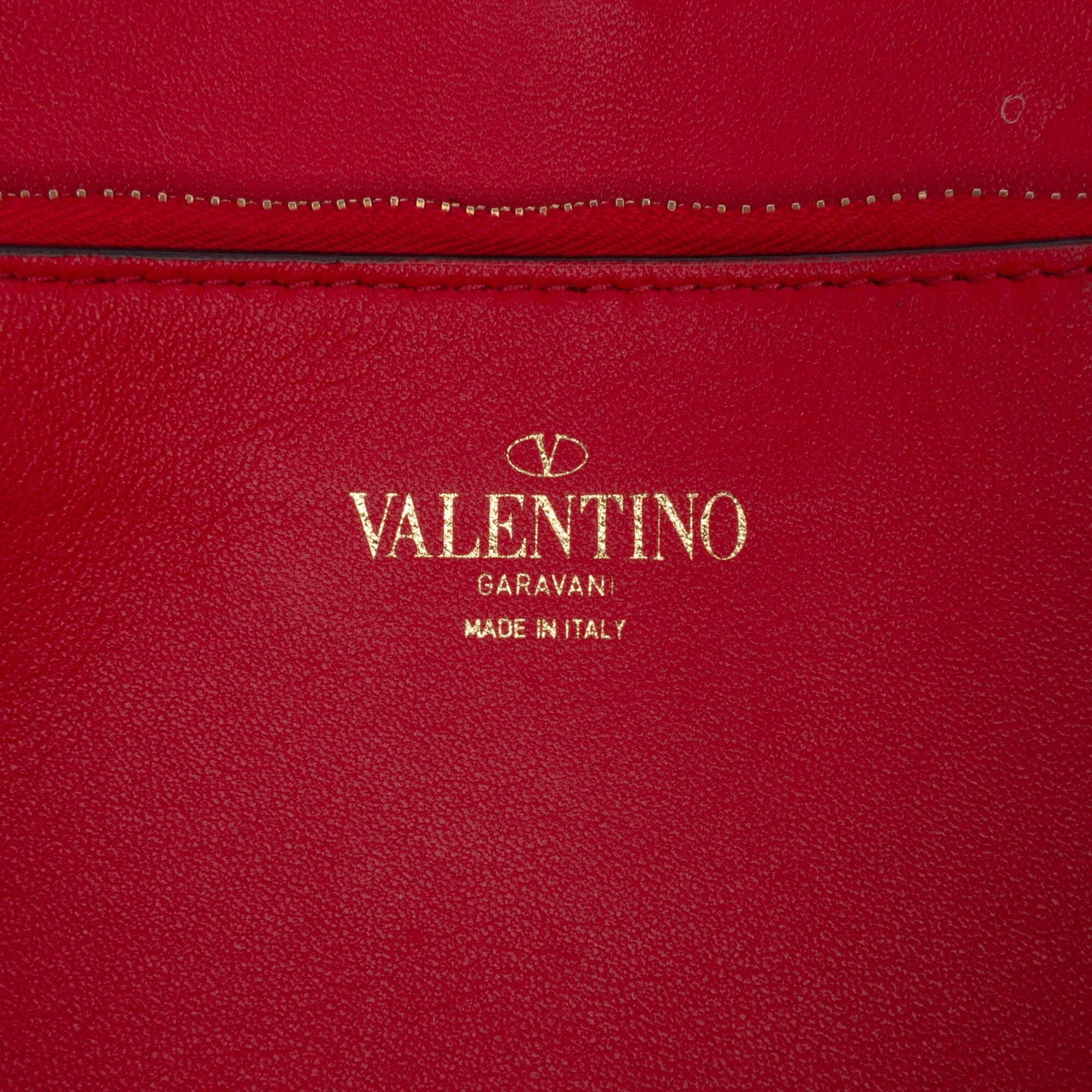 Valentino Suede and Calfskin Rockstud Halfmoon Crossbody