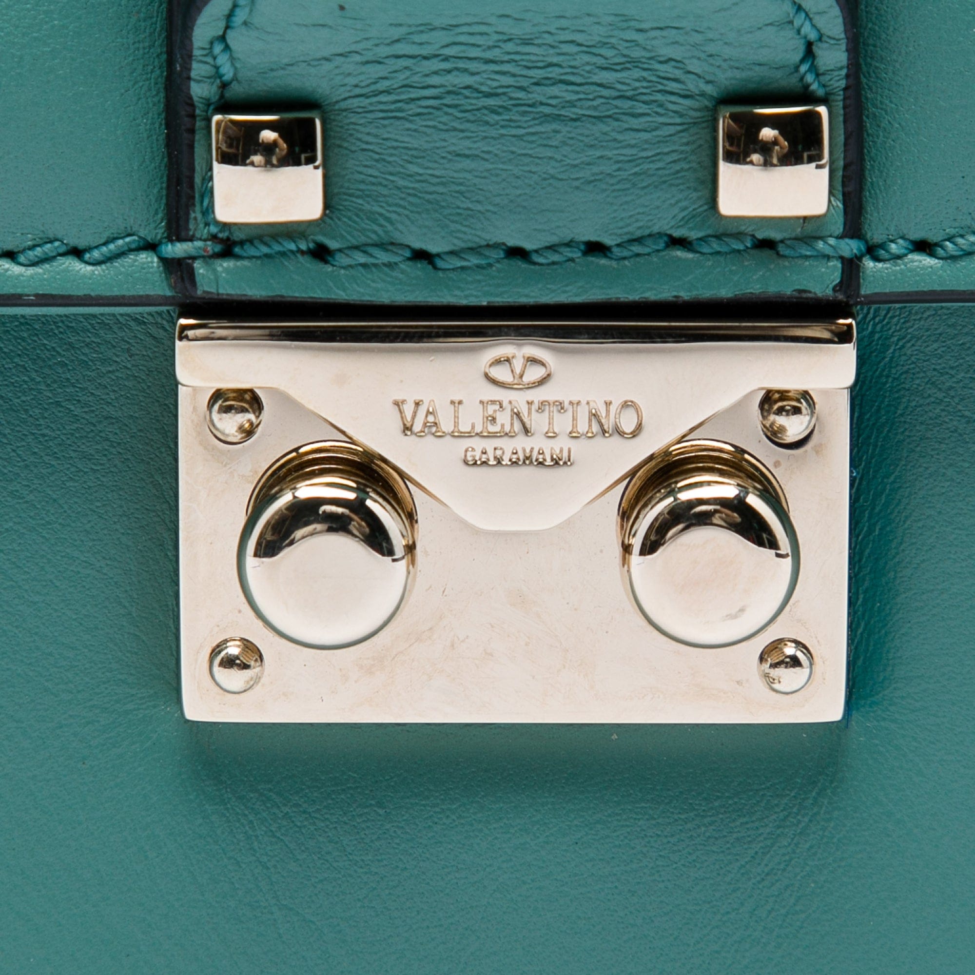Valentino Medium Leather Rockstud Glam Lock Crossbody