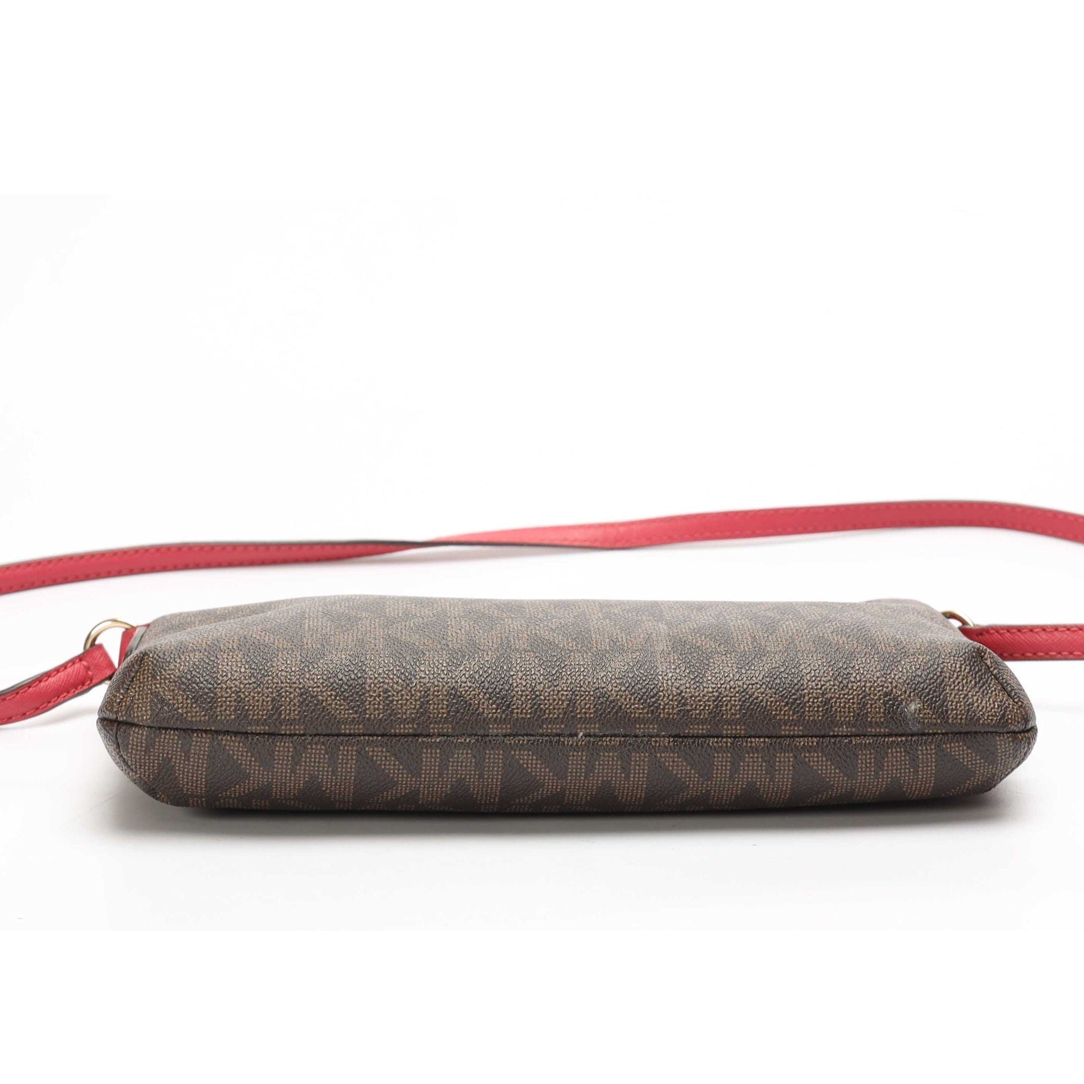 Michael Kors Brown Logo Crossbody Bag